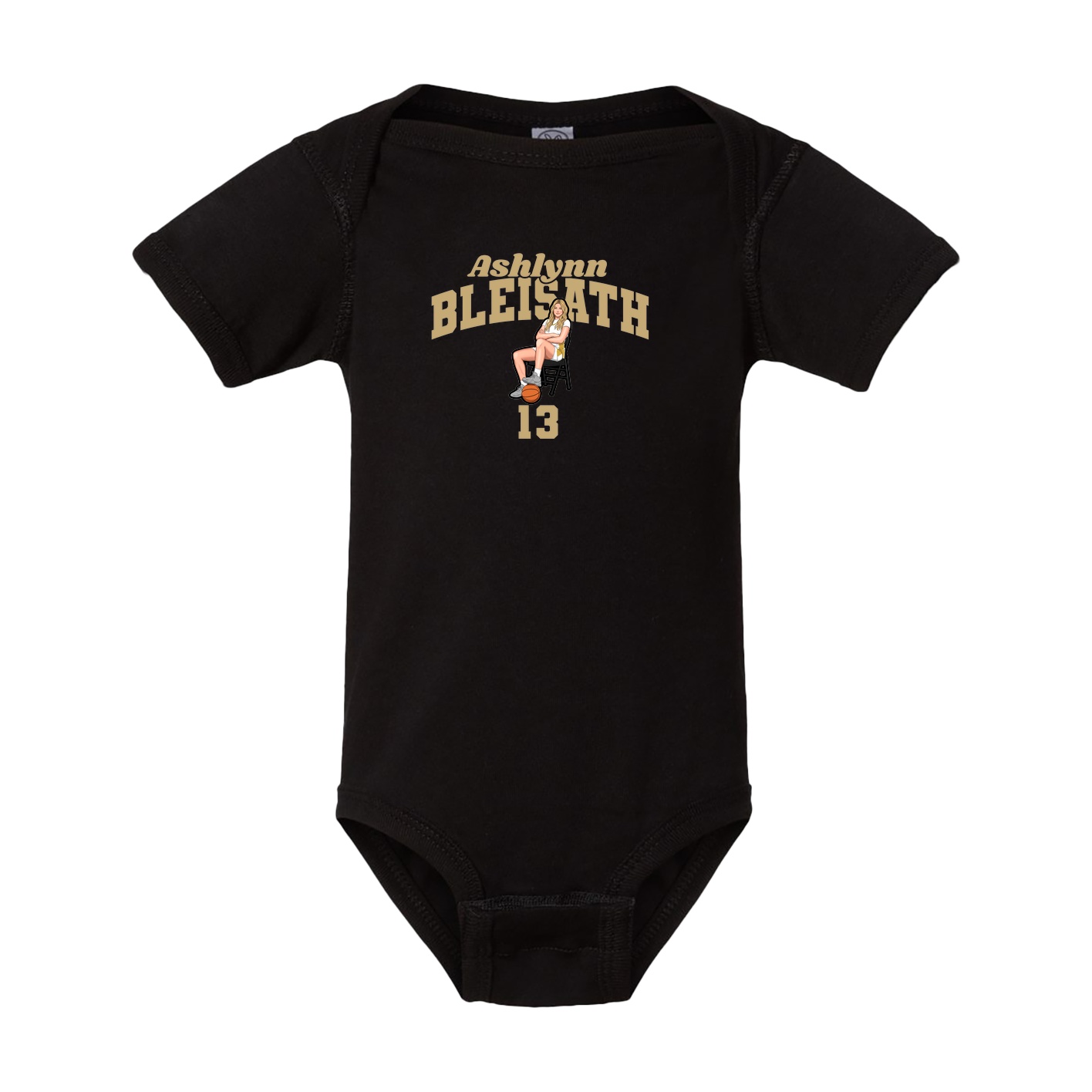 Baby Onesie — Signature Arch in Black