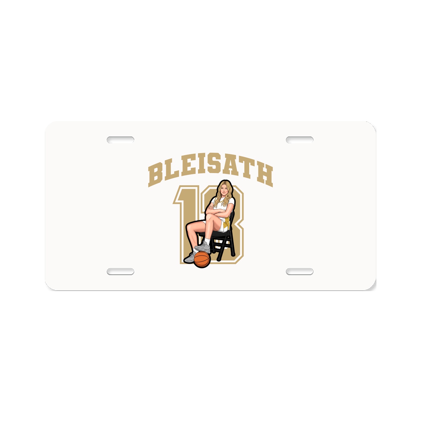 License Plate — Number in Classic