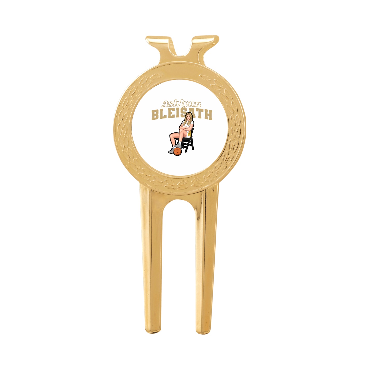Divot Tool with Ball Marker — Name Arch in Classic