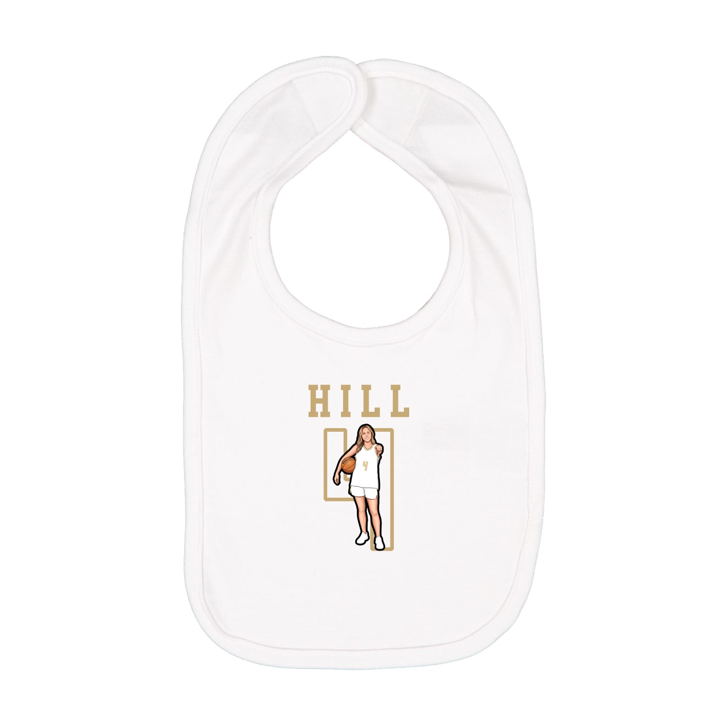Infant Bib — Shirsey in White