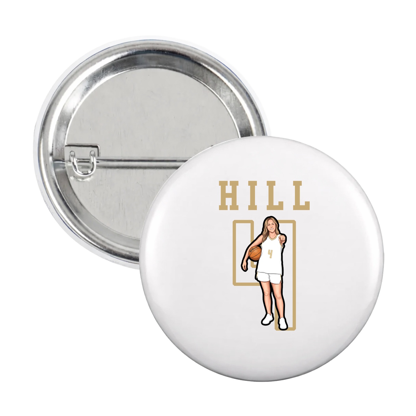 Game Day Button — Shirsey in White