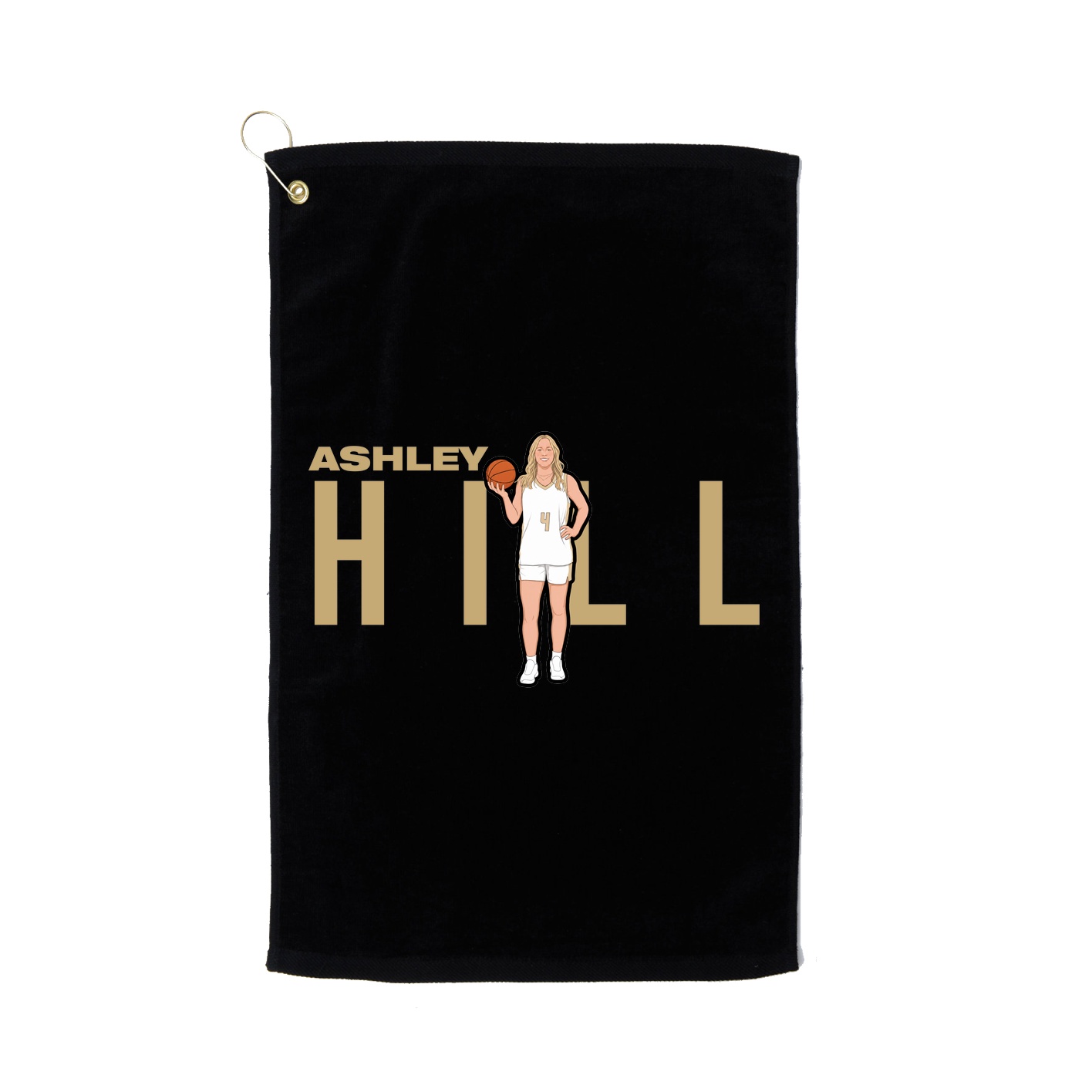 Golf Towel — Player Name in Black