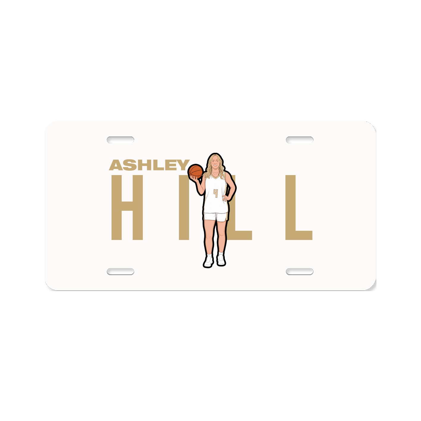 License Plate — Player Name in Classic