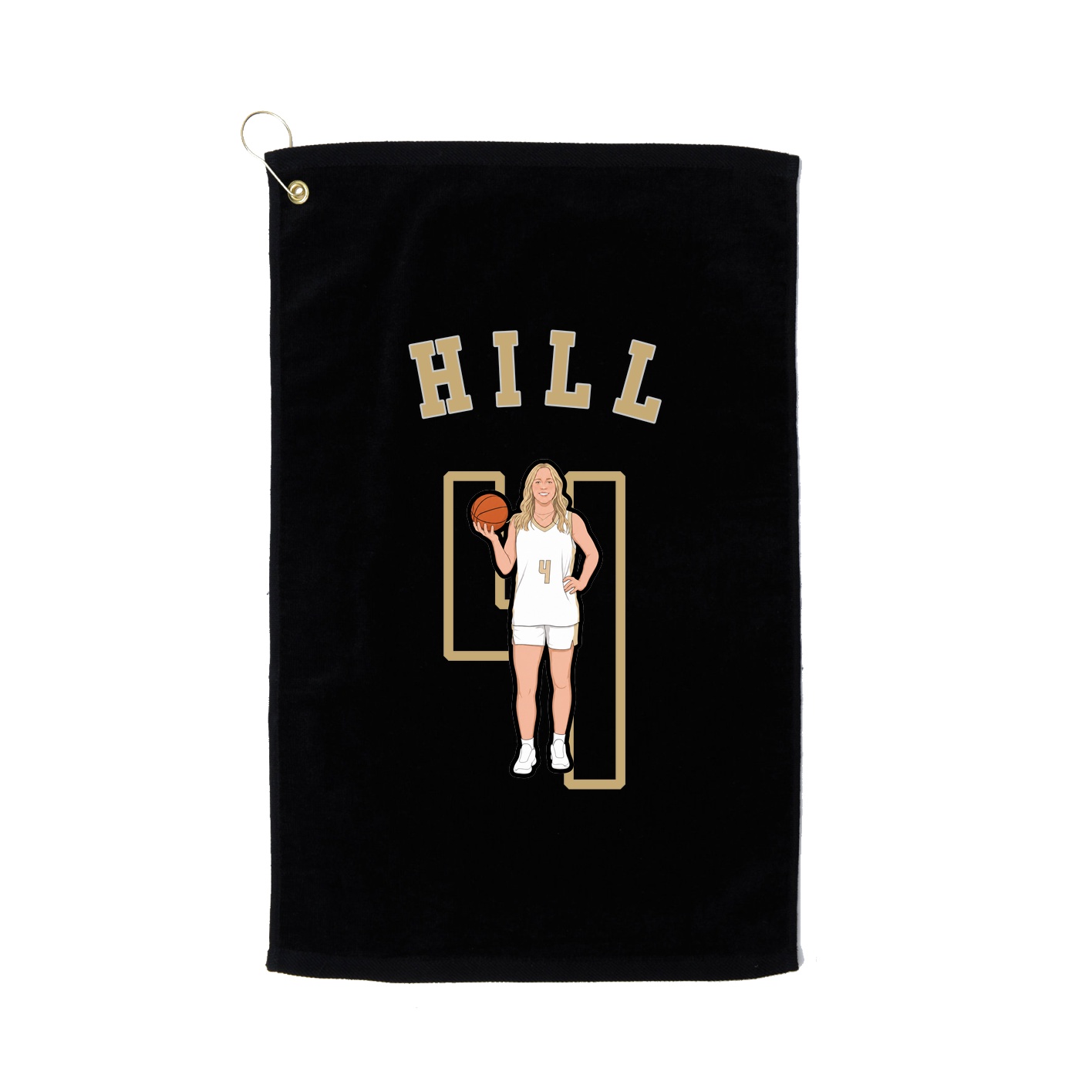 Golf Towel — Shirsey Arch in Black