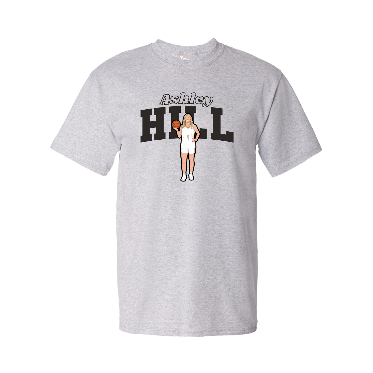 Tee — Name Arch in Grey