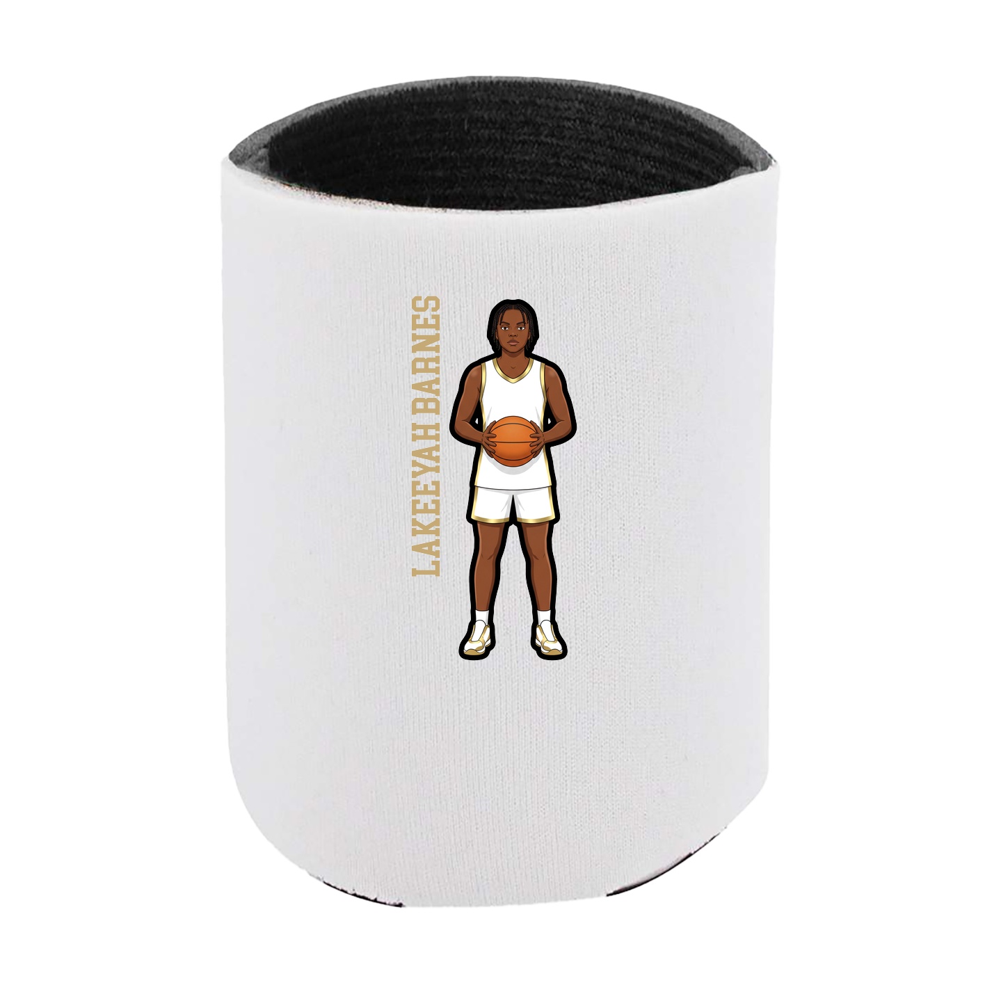 Can Holder — Name Vertical in White