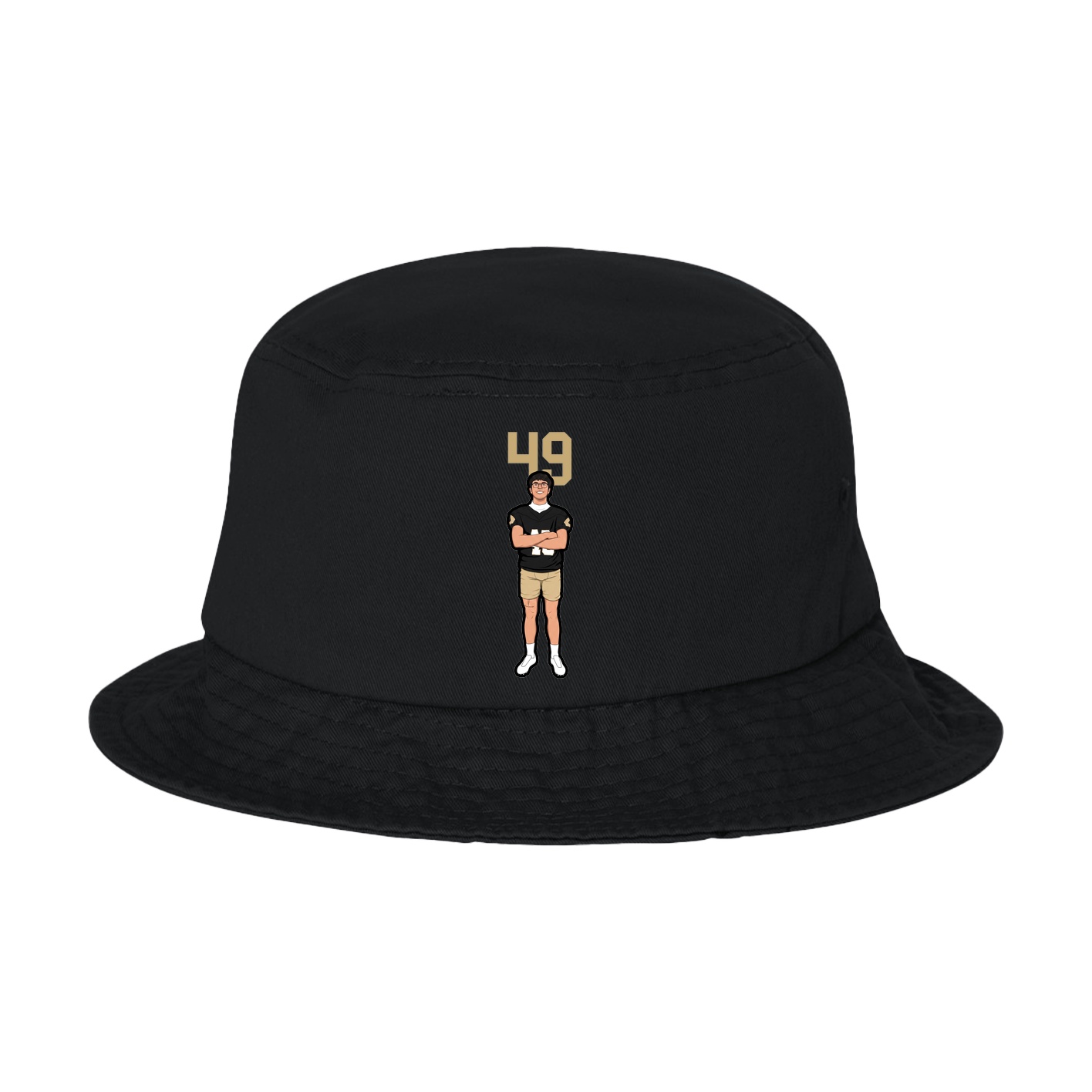 Bucket Cap — Number Top in Black