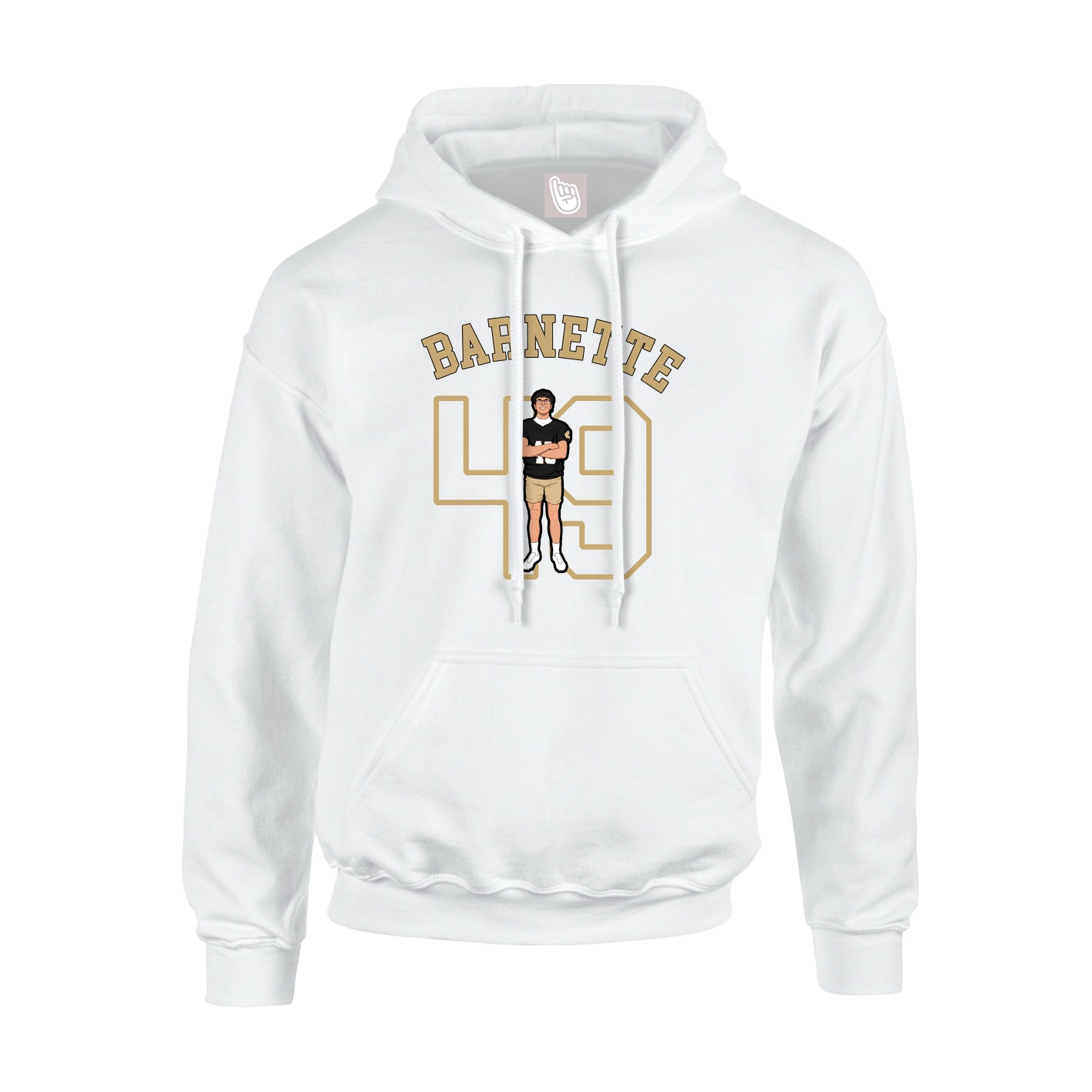 Youth Hoodie — Shirsey Arch in White
