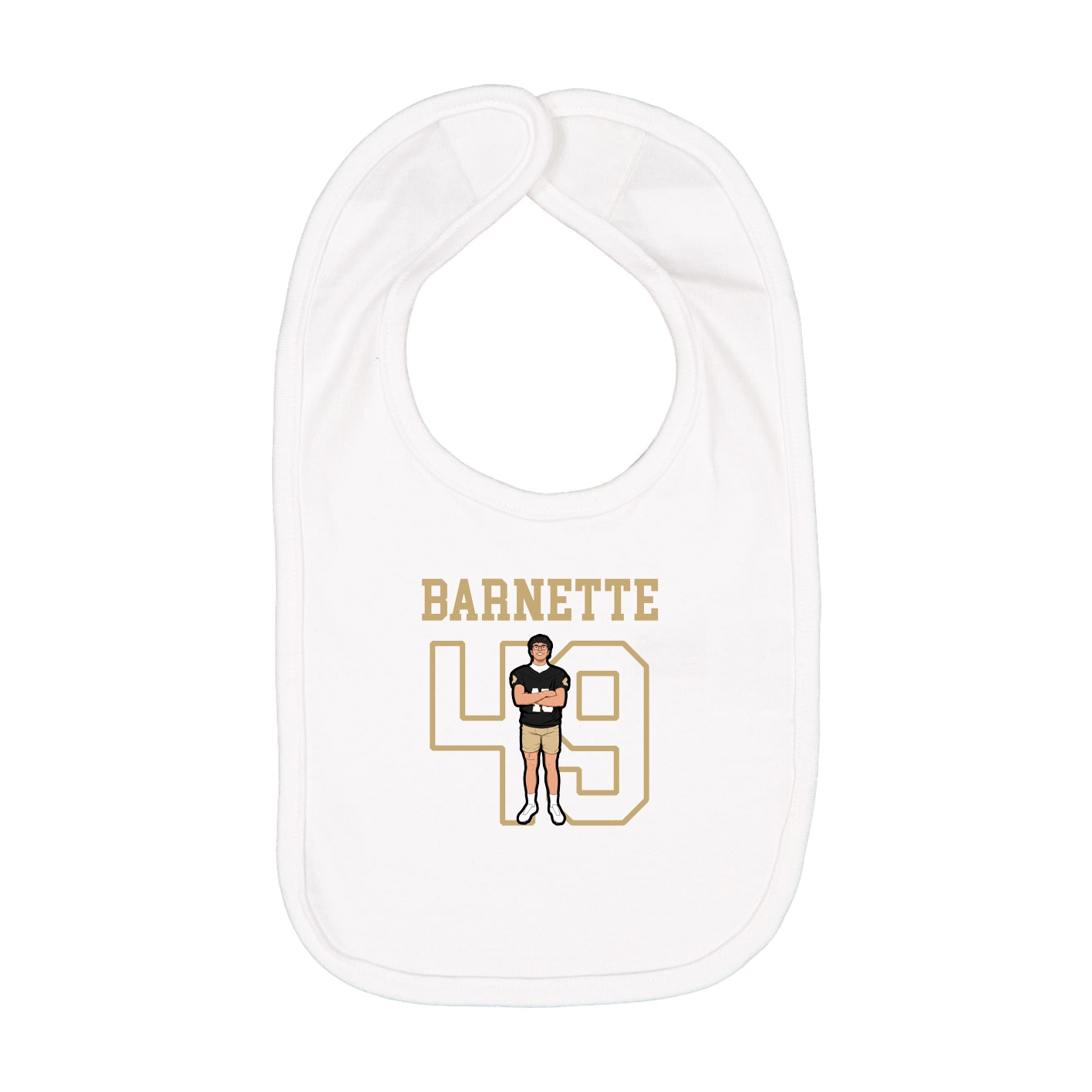 Infant Bib — Shirsey in White