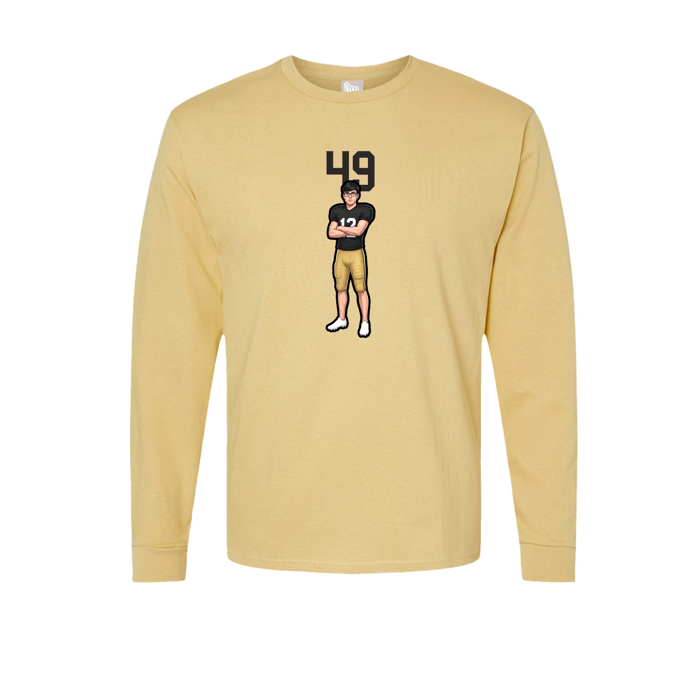Long Sleeve Tee — Number Top in Vegas Gold