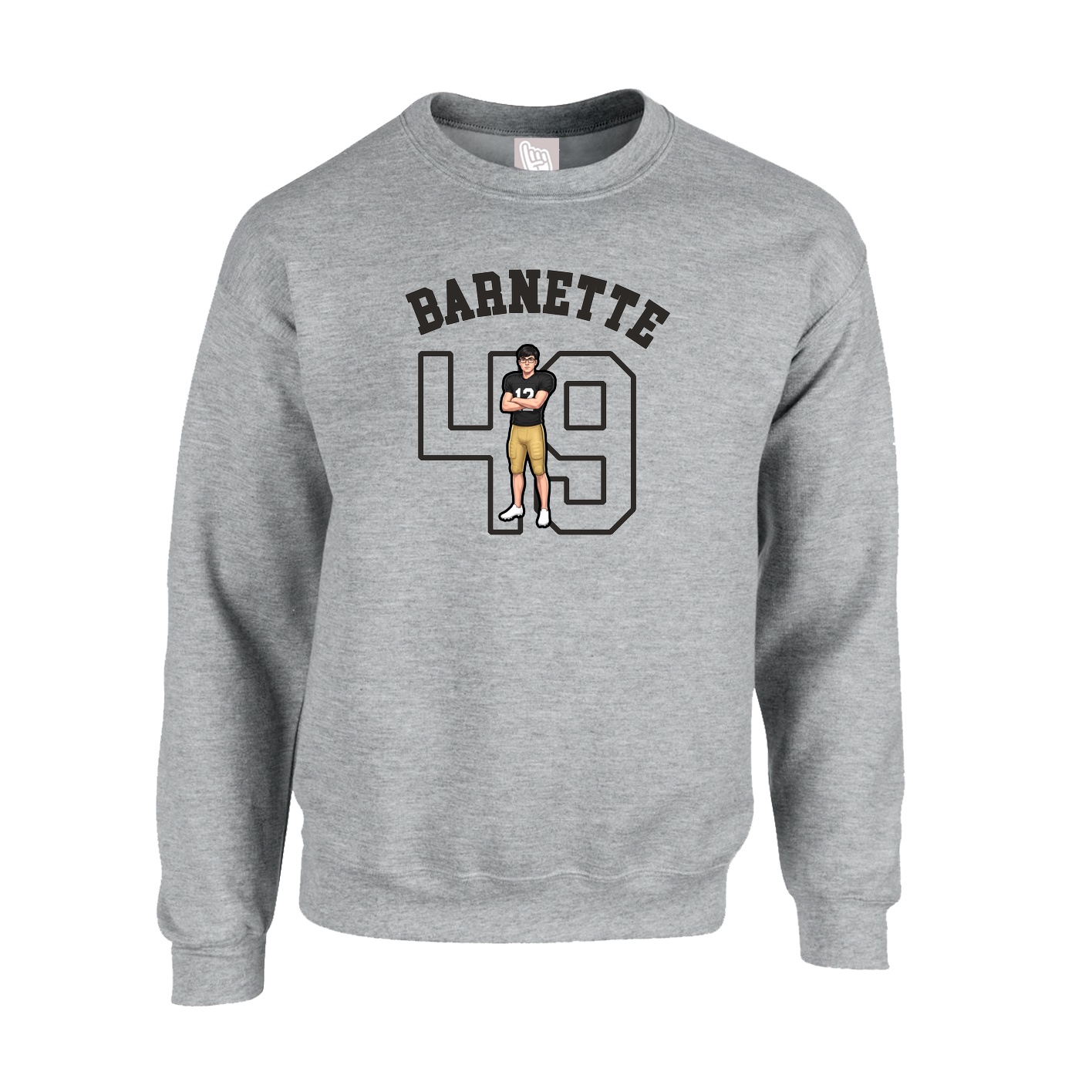 Fleece Crew — Shirsey Arch in Grey