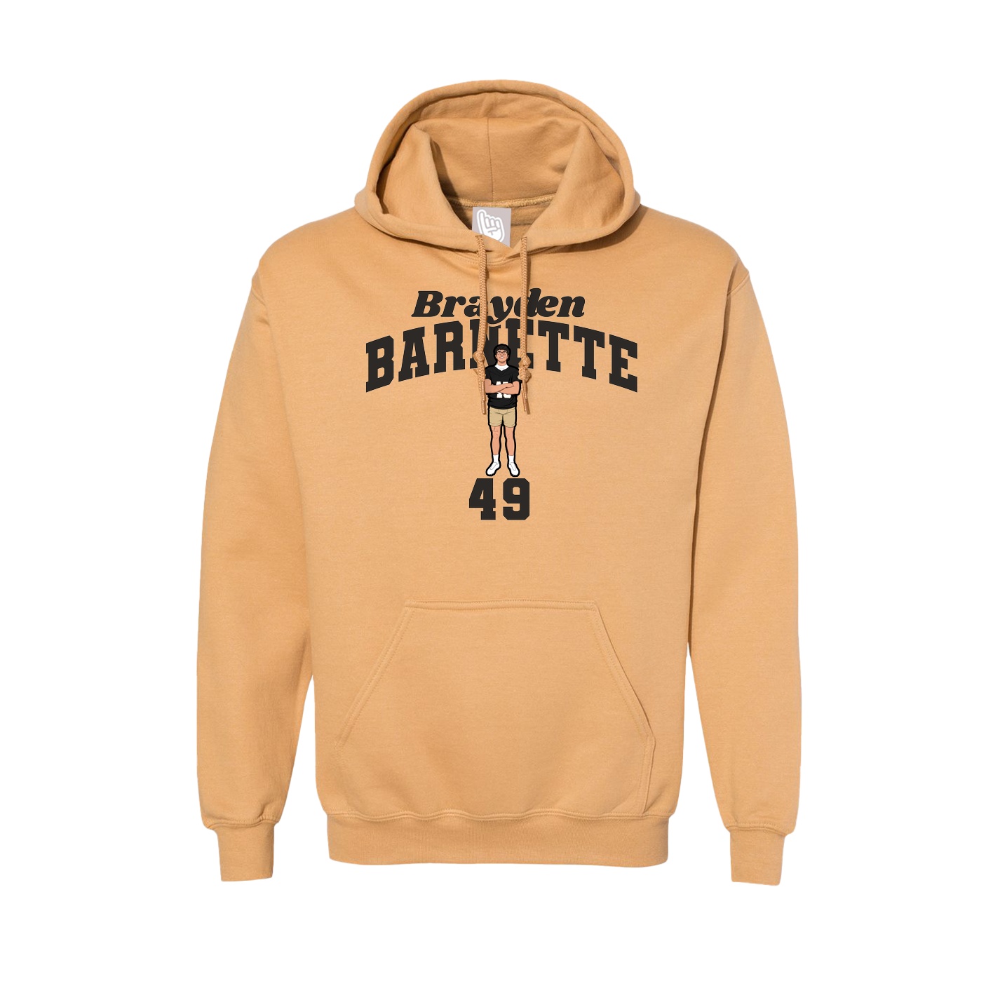 Hoodie — Signature Arch in Vegas Gold