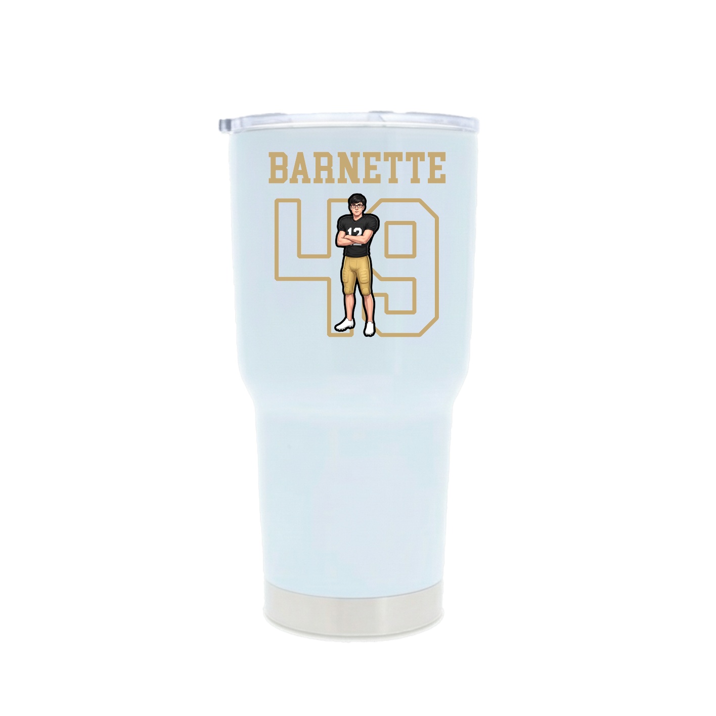 30oz Stainless Steel Tumbler — Shirsey in White