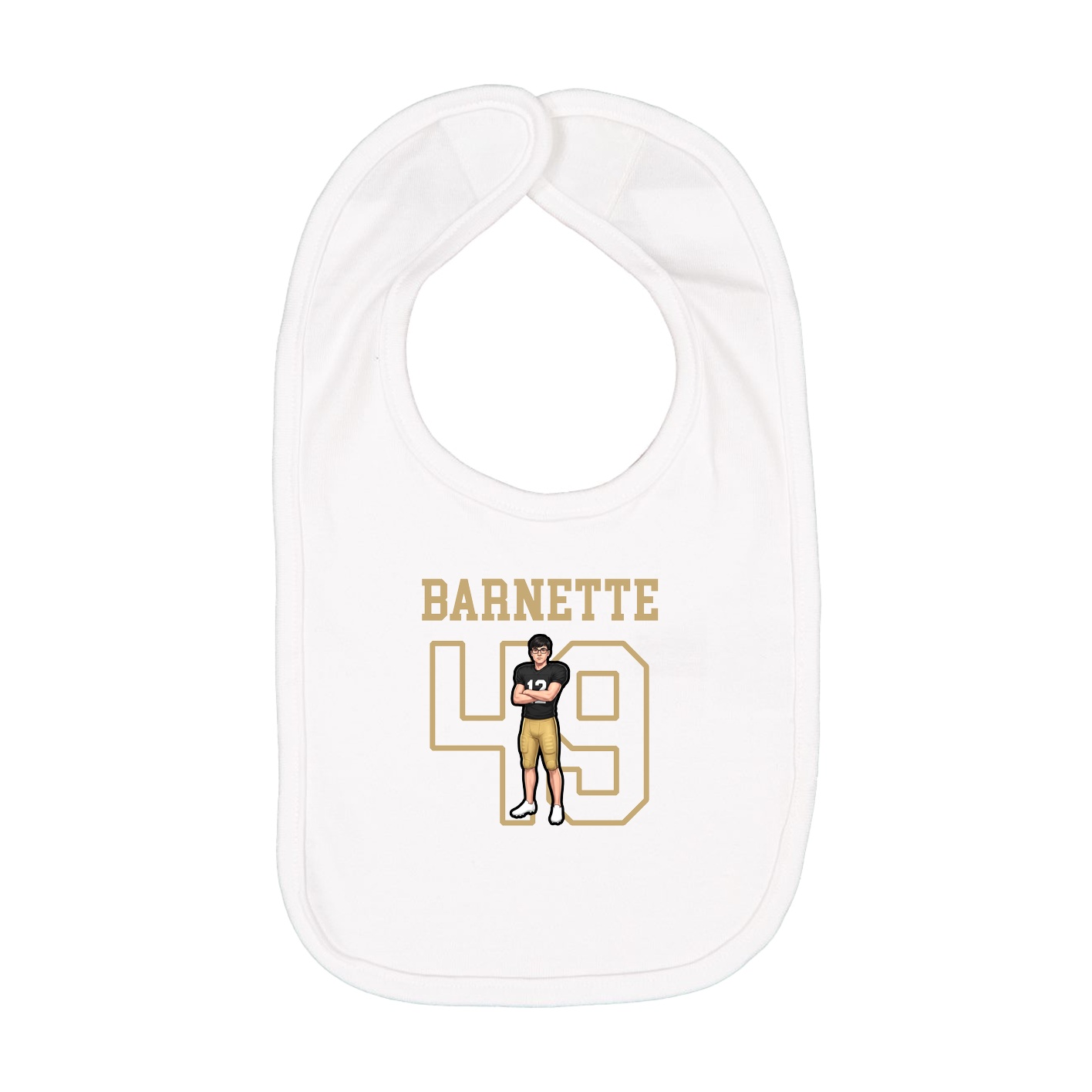 Infant Bib — Shirsey in White