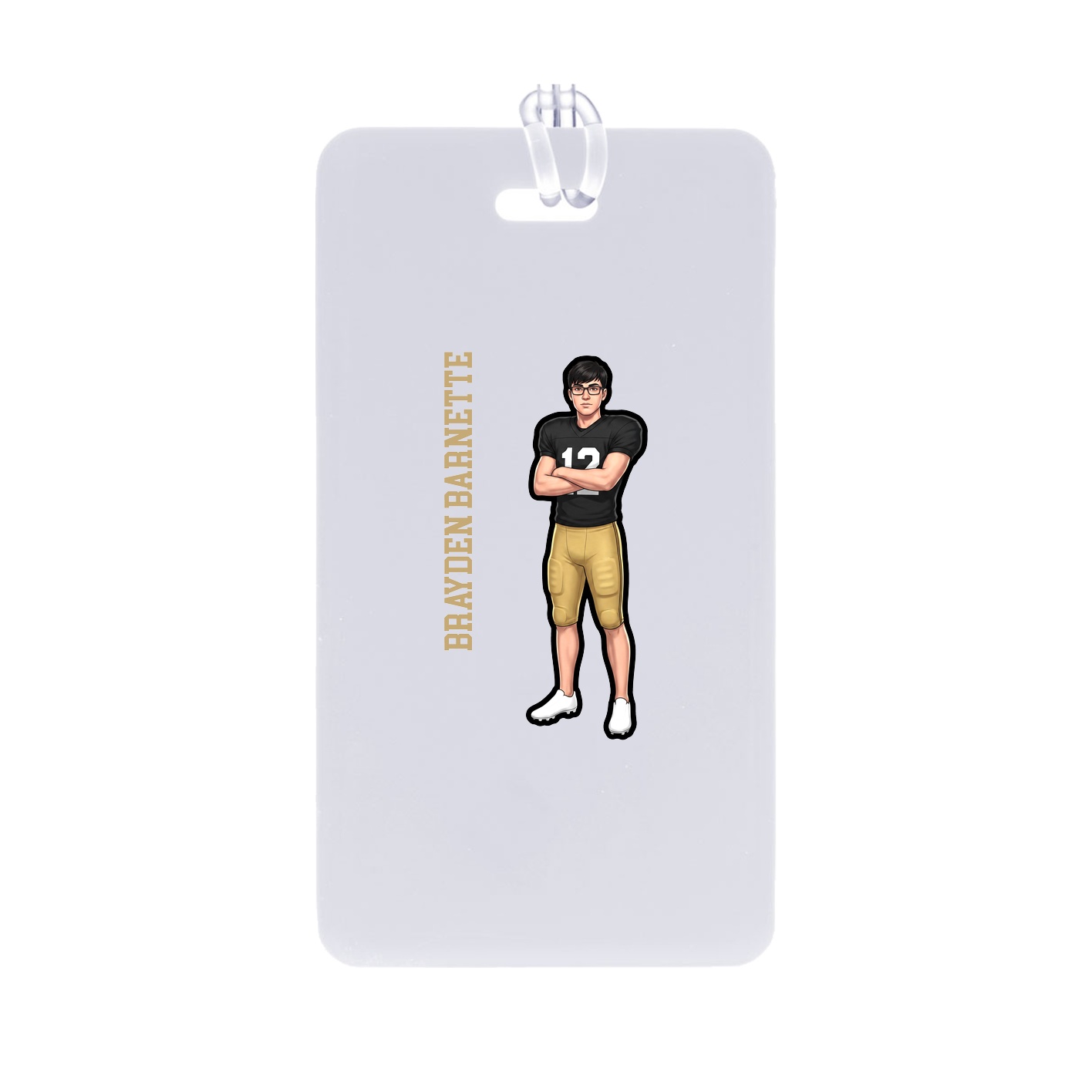 Bag Tag — Name Vertical in Classic