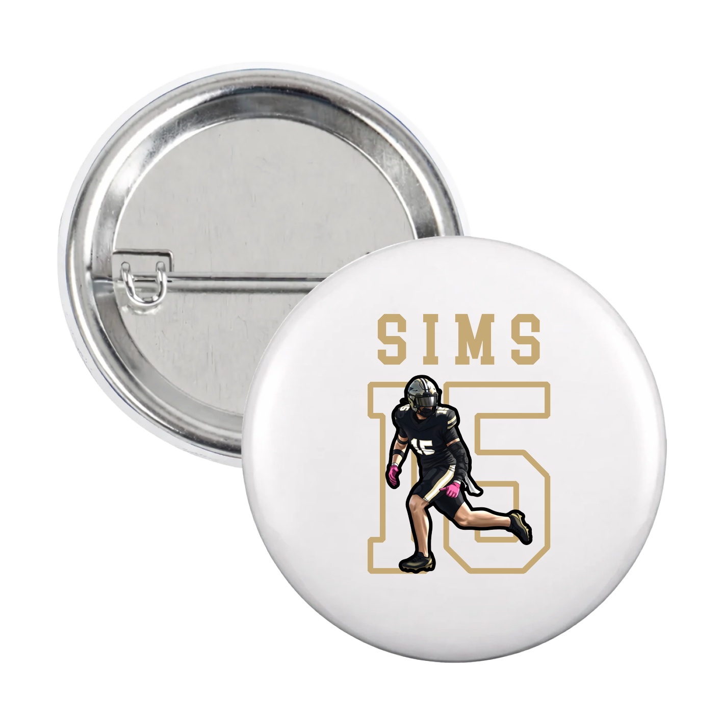 Game Day Button — Shirsey in White