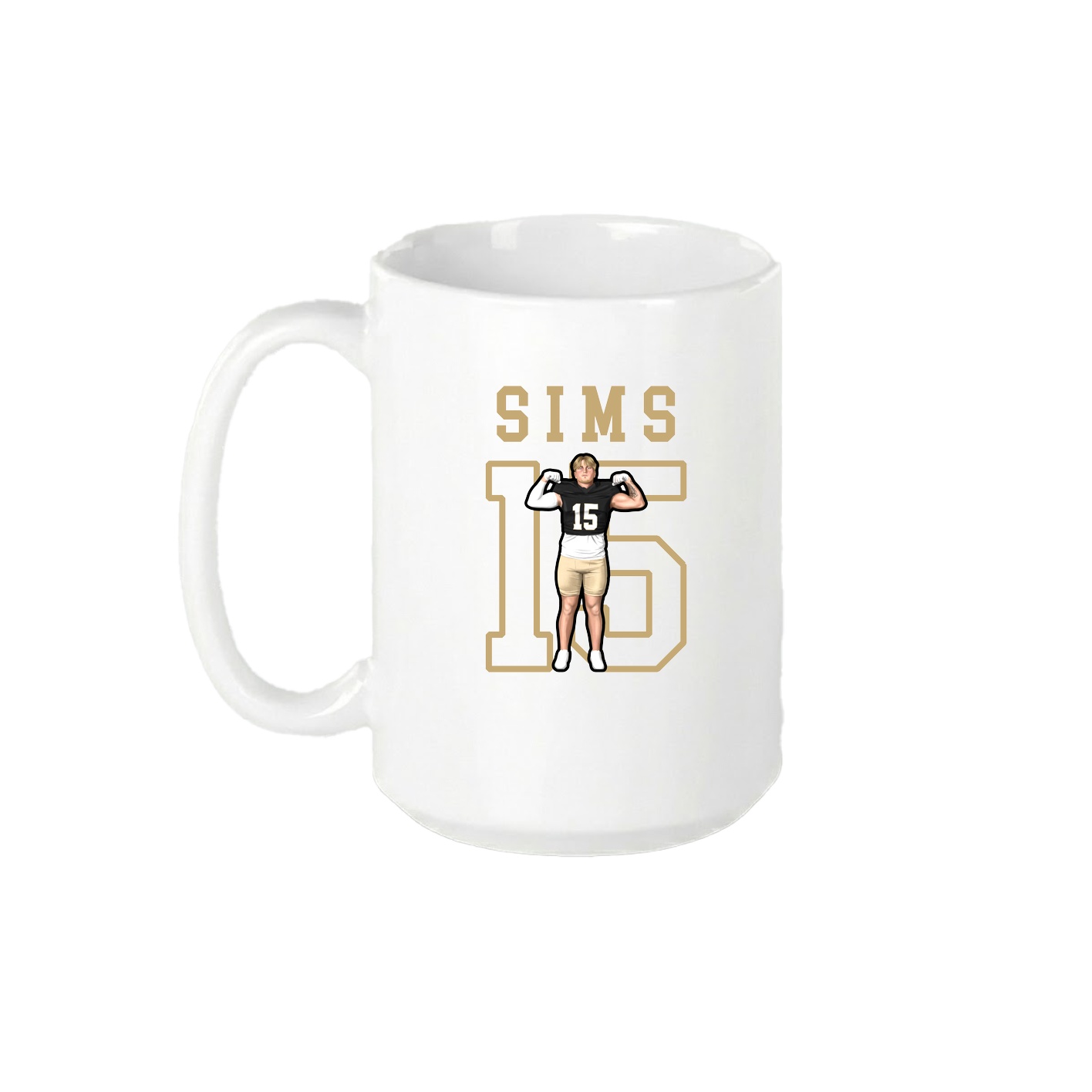 15oz Coffee Mug — Shirsey in White