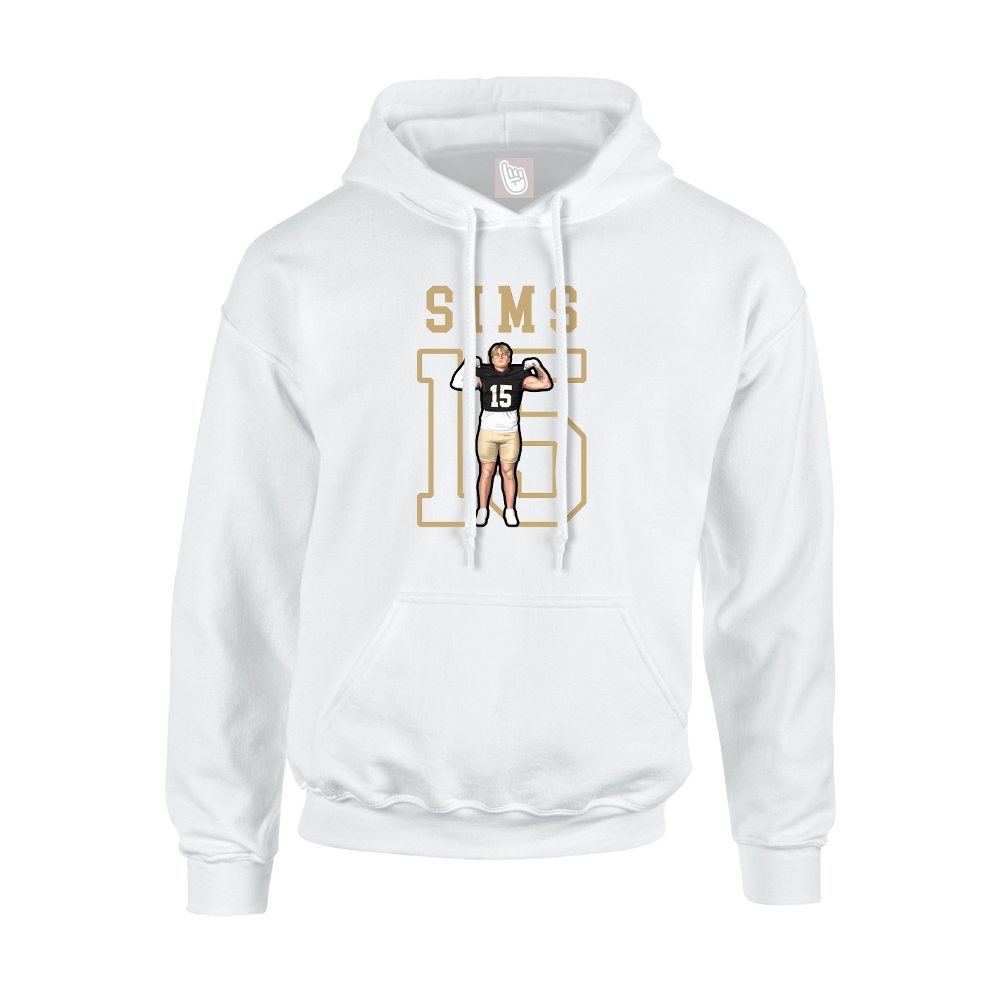 Hoodie — Shirsey in White