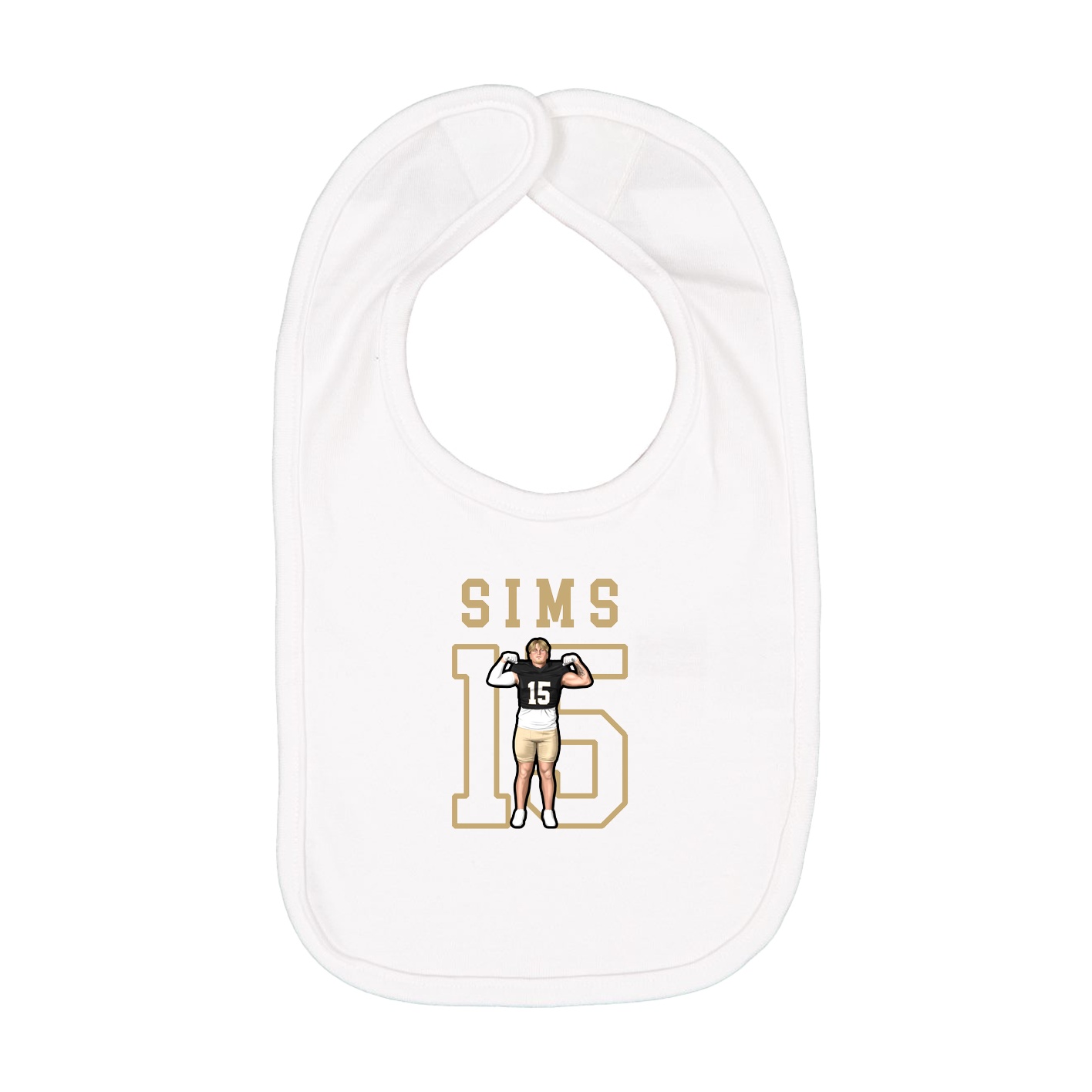 Infant Bib — Shirsey in White