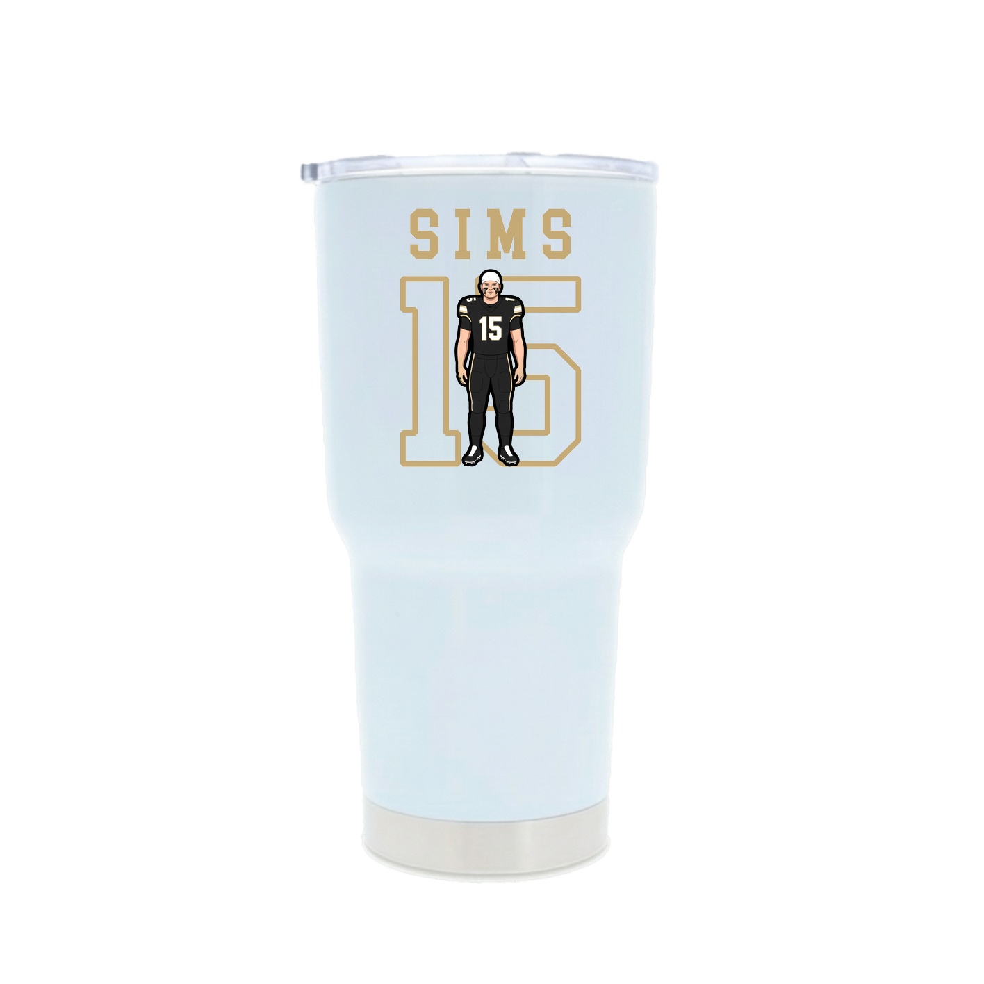 30oz Stainless Steel Tumbler — Shirsey in White