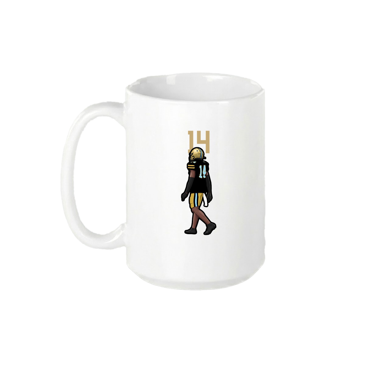 15oz Coffee Mug — Number Top in White