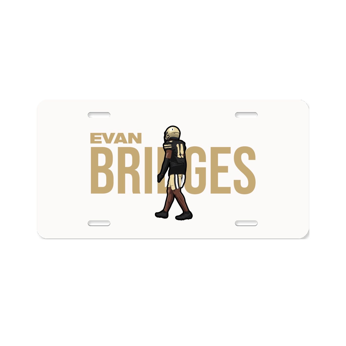 License Plate — Player Name in Classic