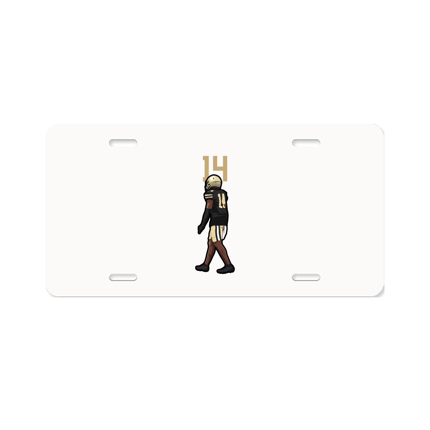 License Plate — Number Top in Classic