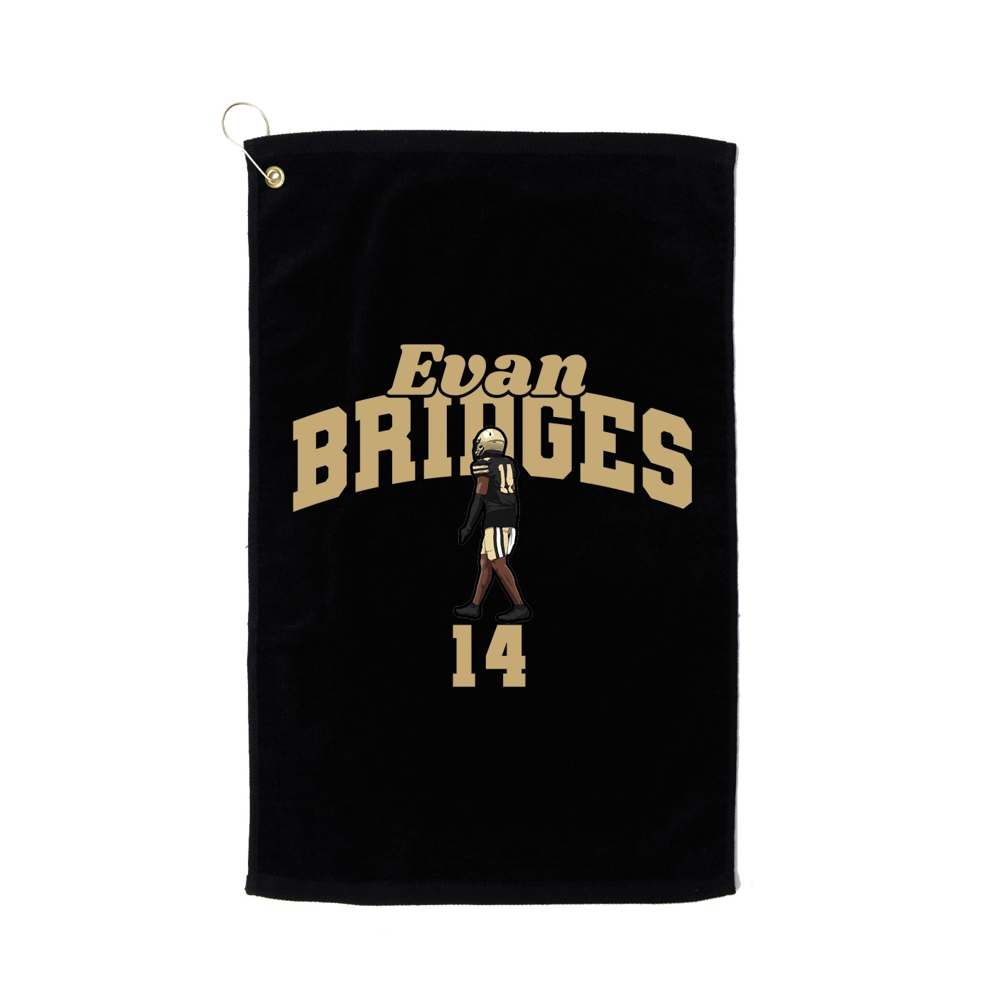 Golf Towel — Signature Arch in Black