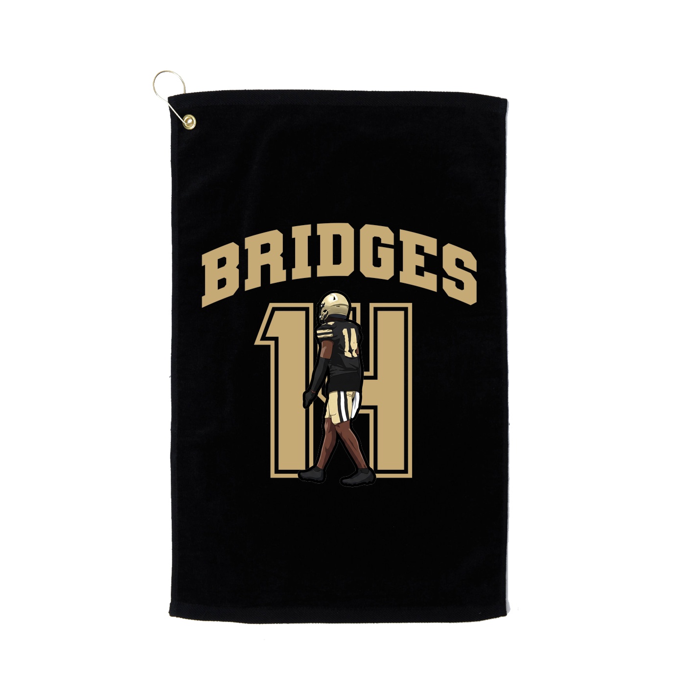 Golf Towel — Number in Black