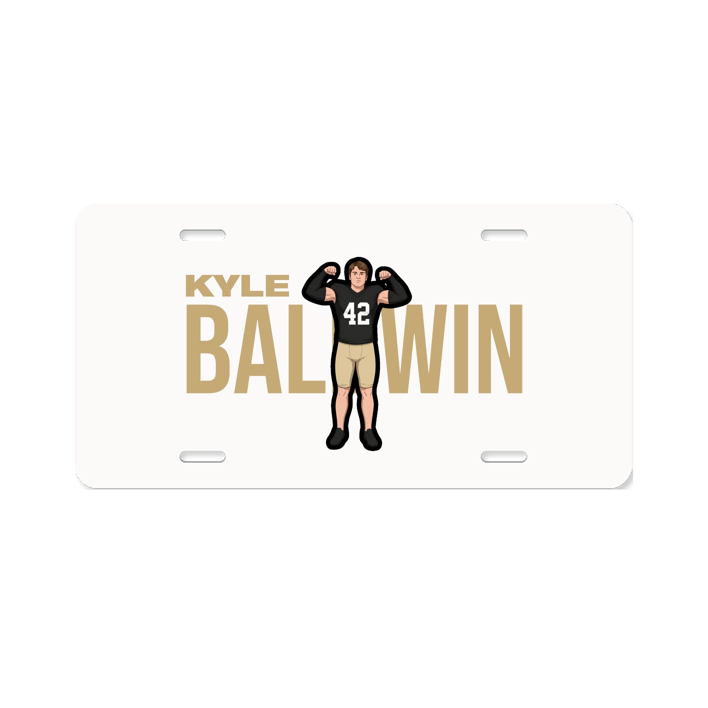 License Plate — Player Name in Classic