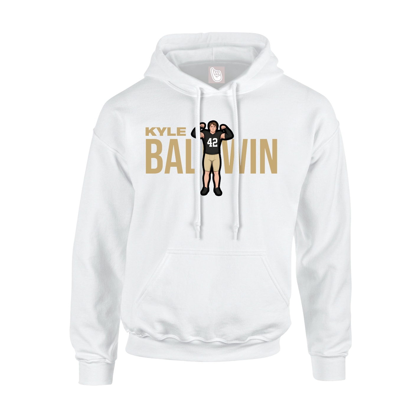 Hoodie — Player Name in White