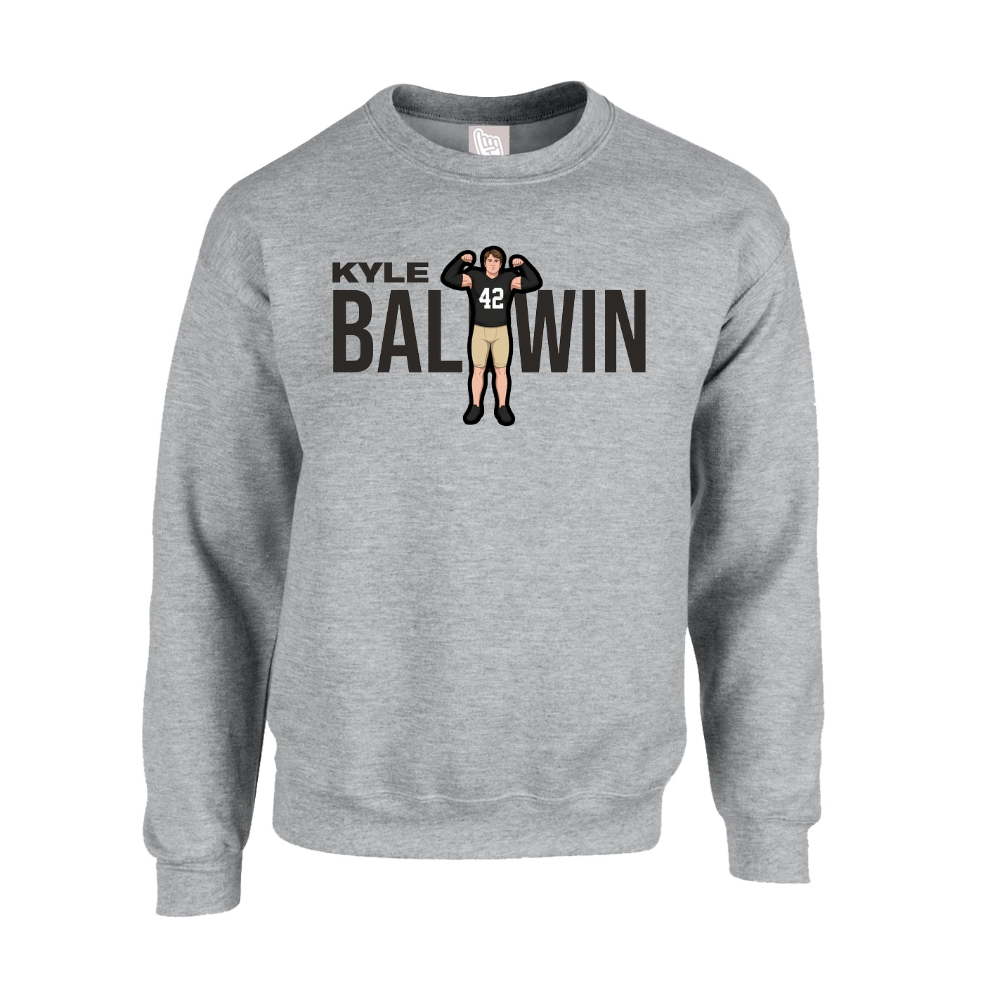 Fleece Crew — Player Name in Grey