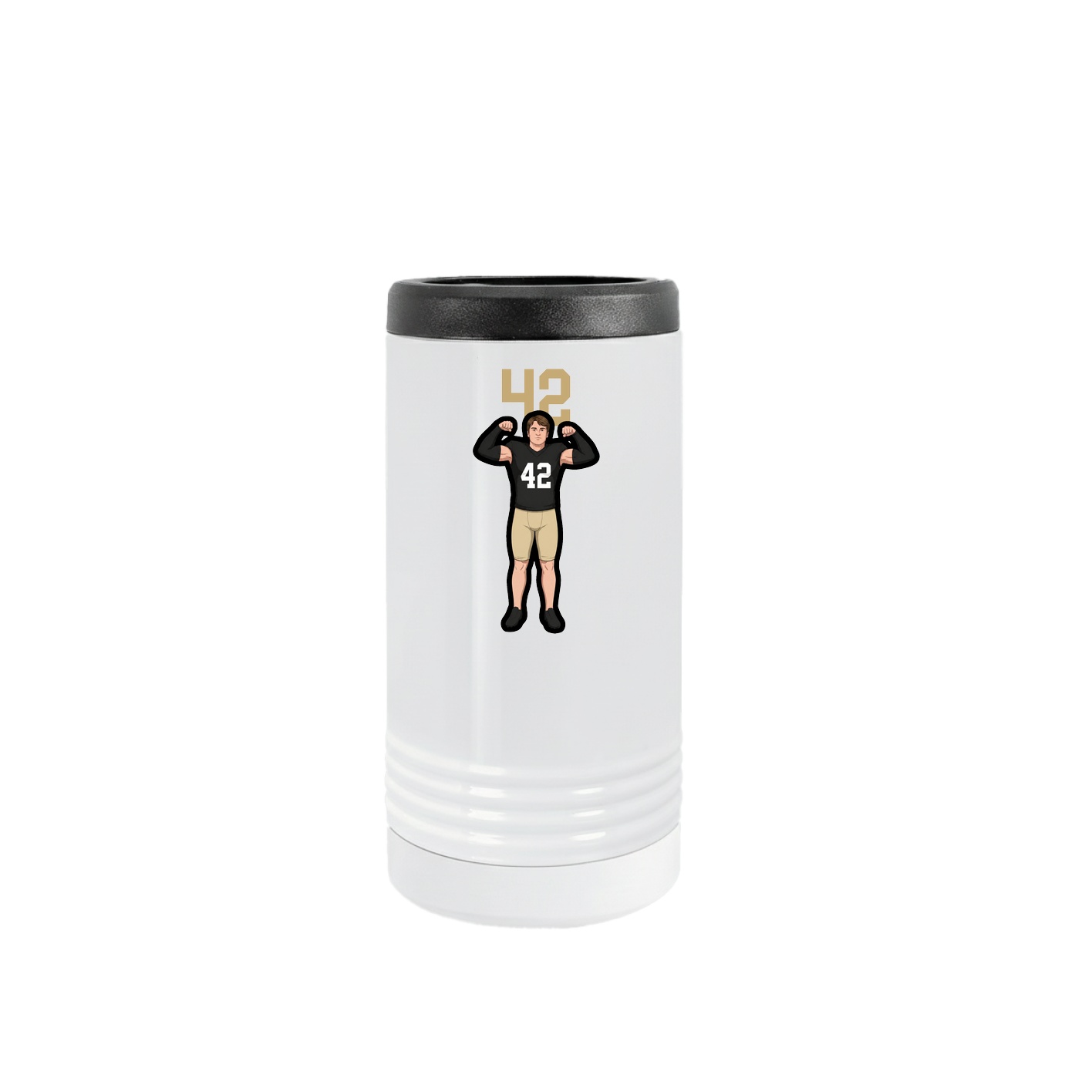 Slim Beverage Holder — Number Top in White