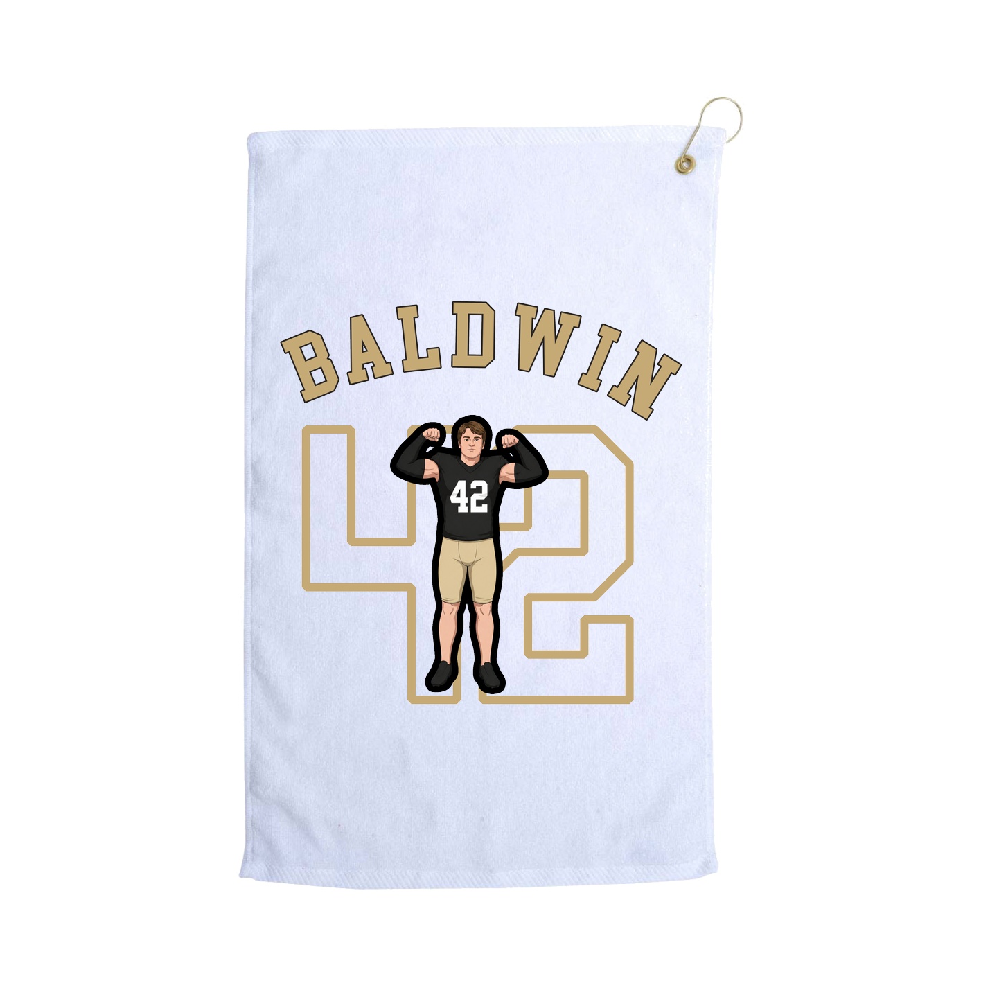 Golf Towel — Shirsey Arch in White
