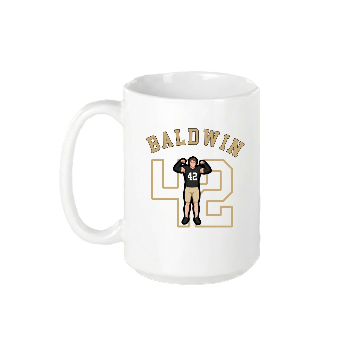 15oz Coffee Mug — Shirsey Arch in White