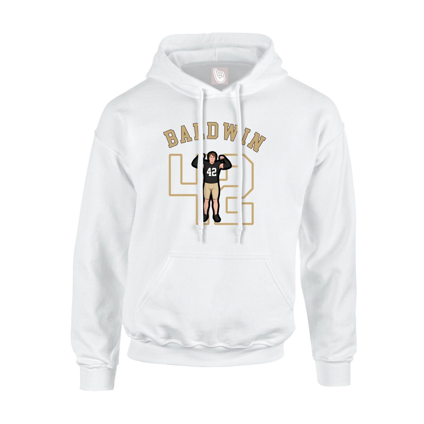 Youth Hoodie — Shirsey Arch in White