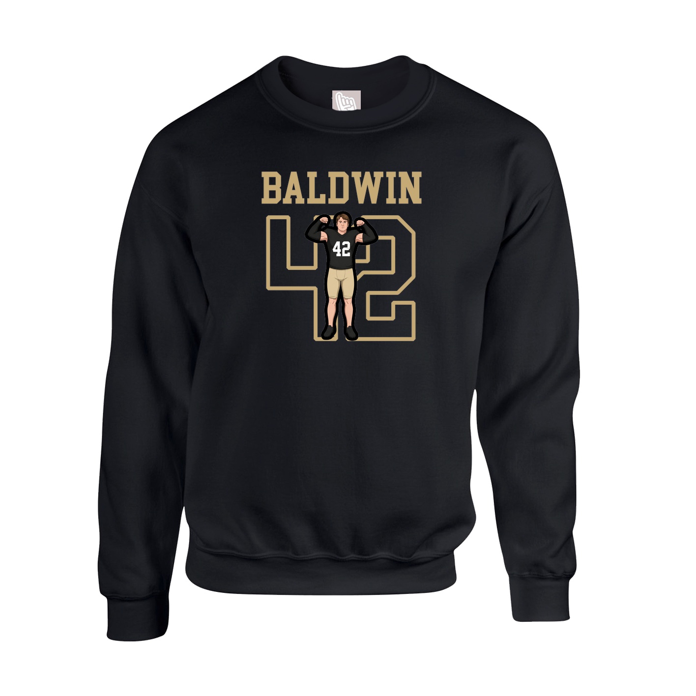 Fleece Crew — Shirsey in Black