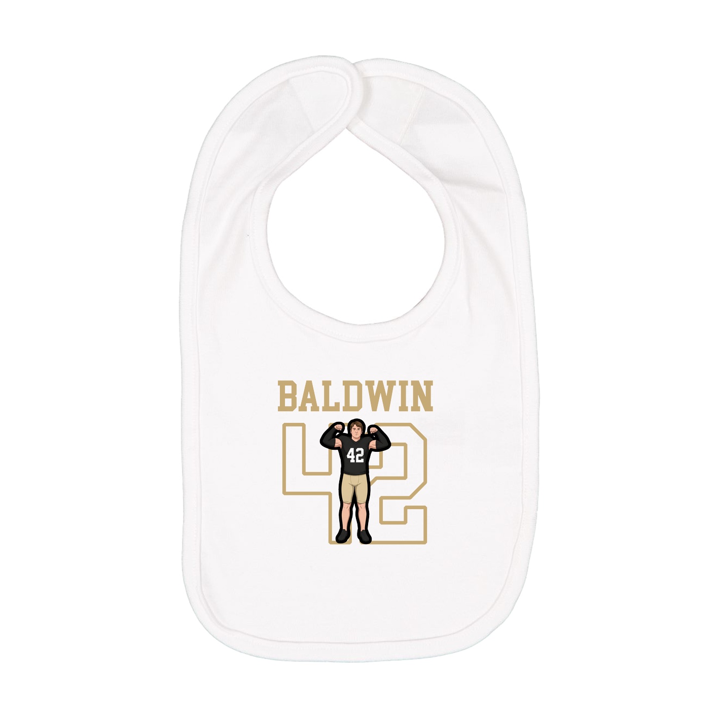 Infant Bib — Shirsey in White