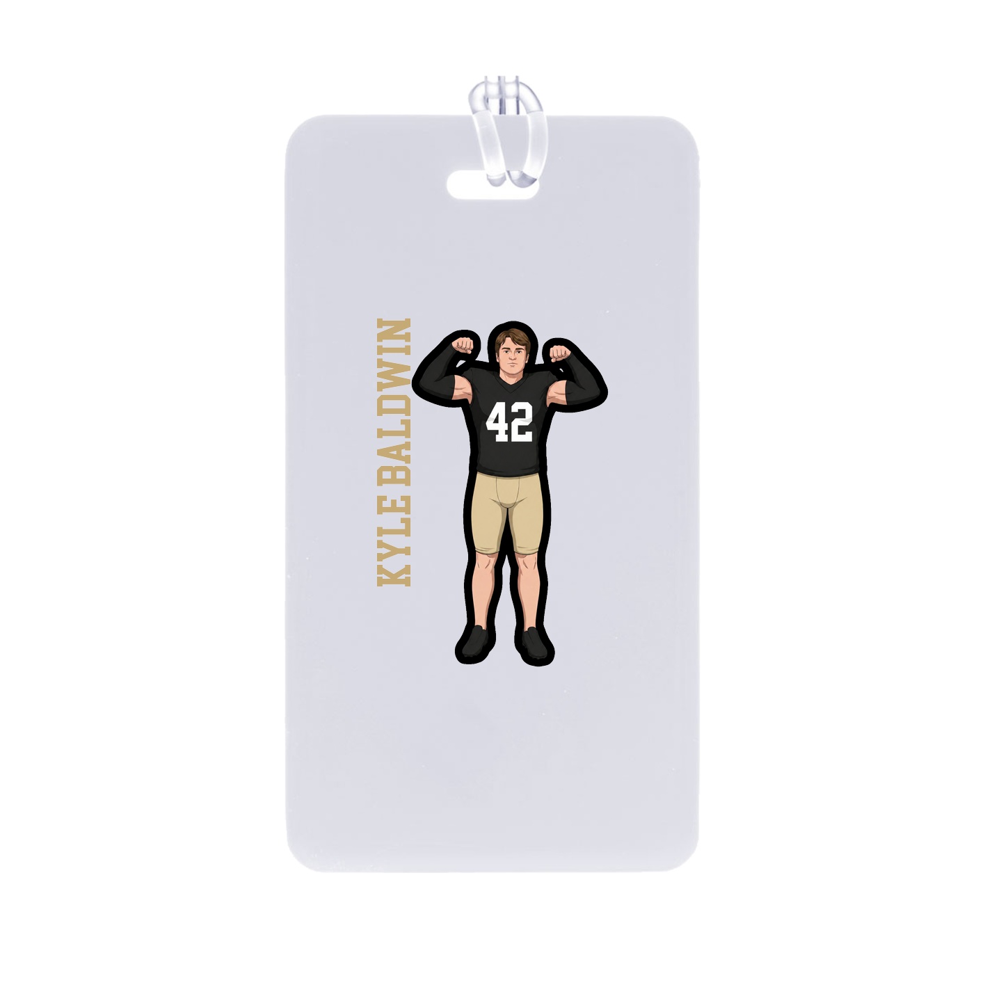 Bag Tag — Name Vertical in Classic