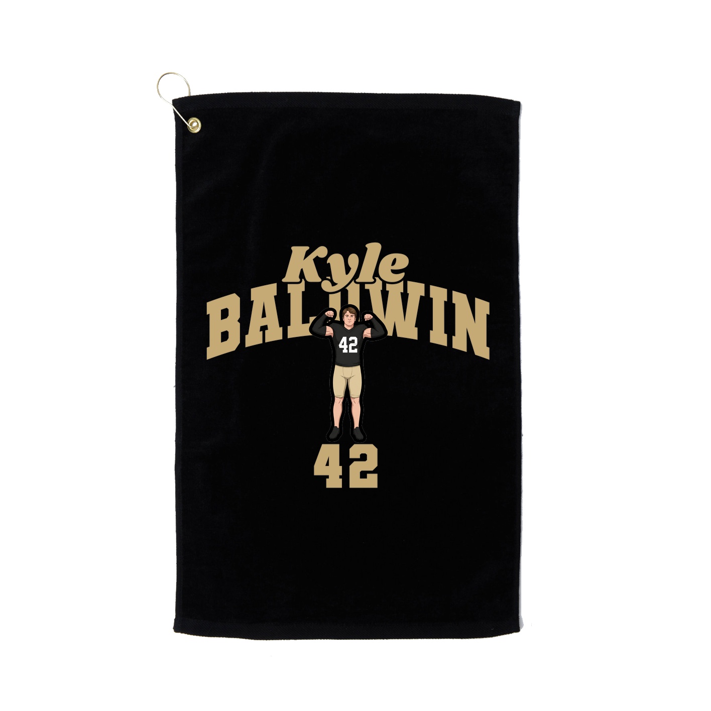 Golf Towel — Signature Arch in Black