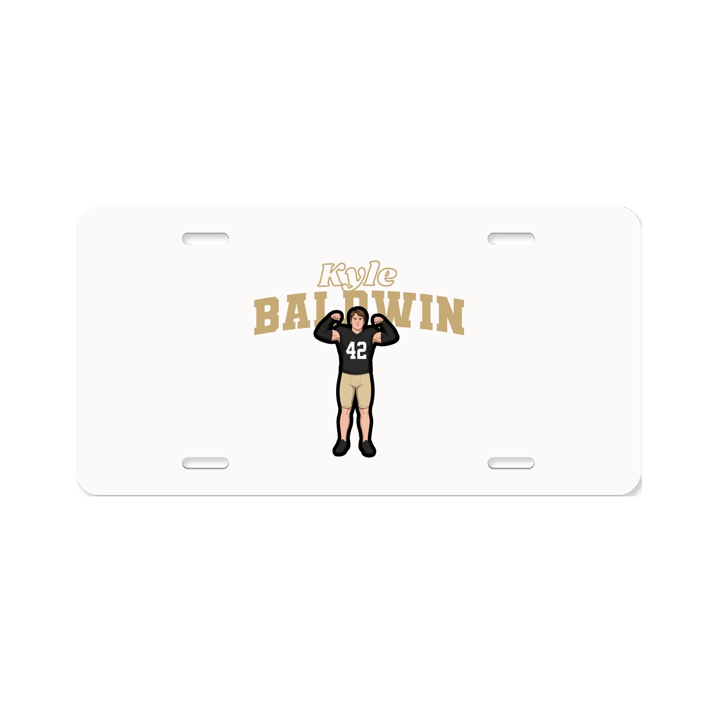 License Plate — Name Arch in Classic