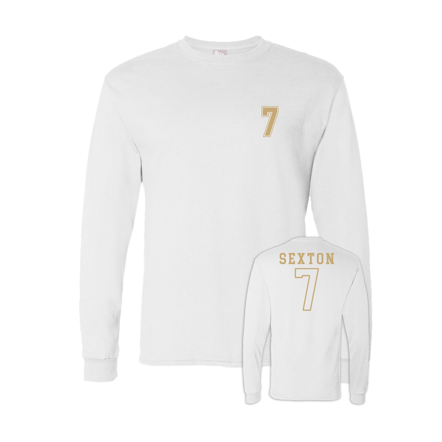 Long Sleeve Tee — Chest Back in White