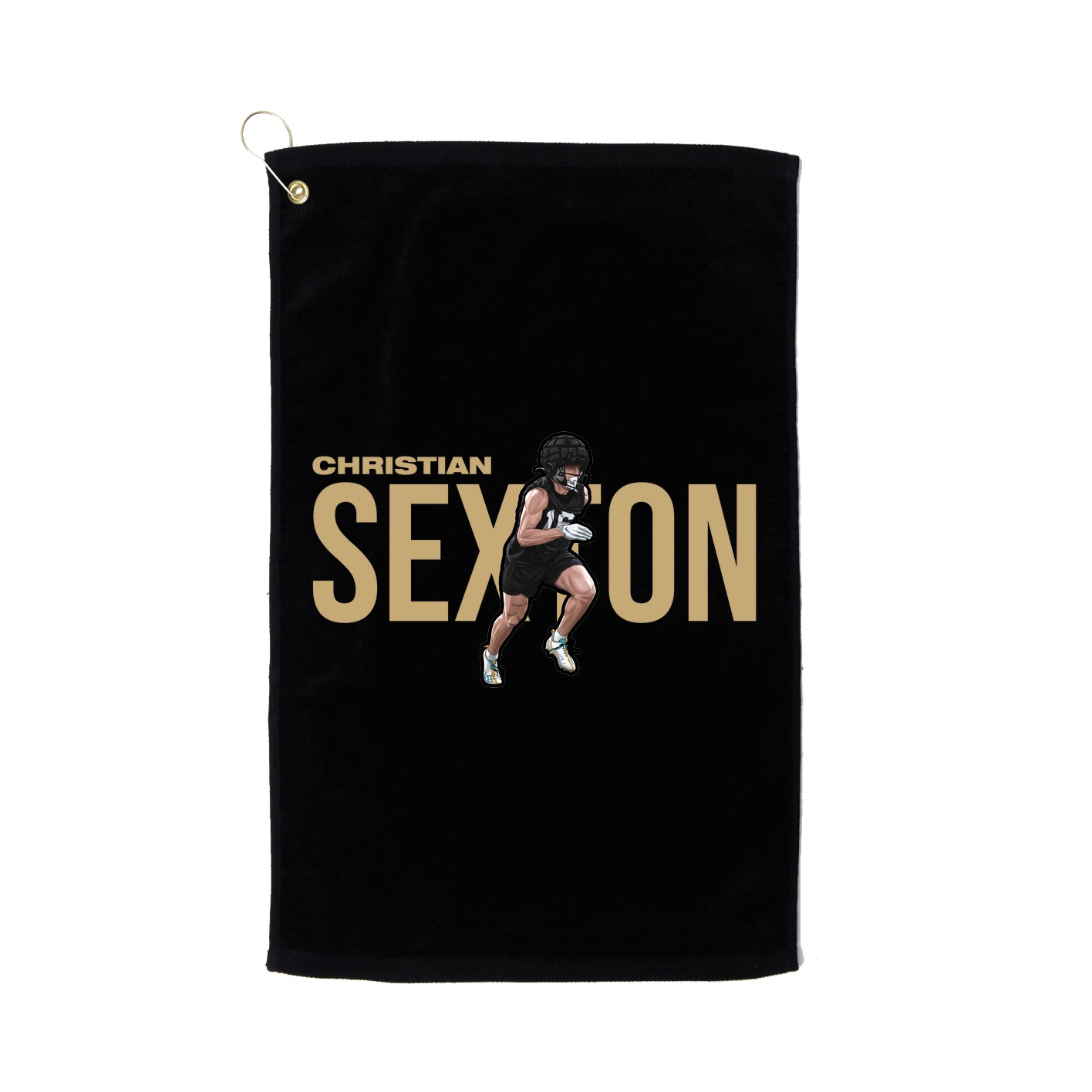 Golf Towel — Player Name in Black