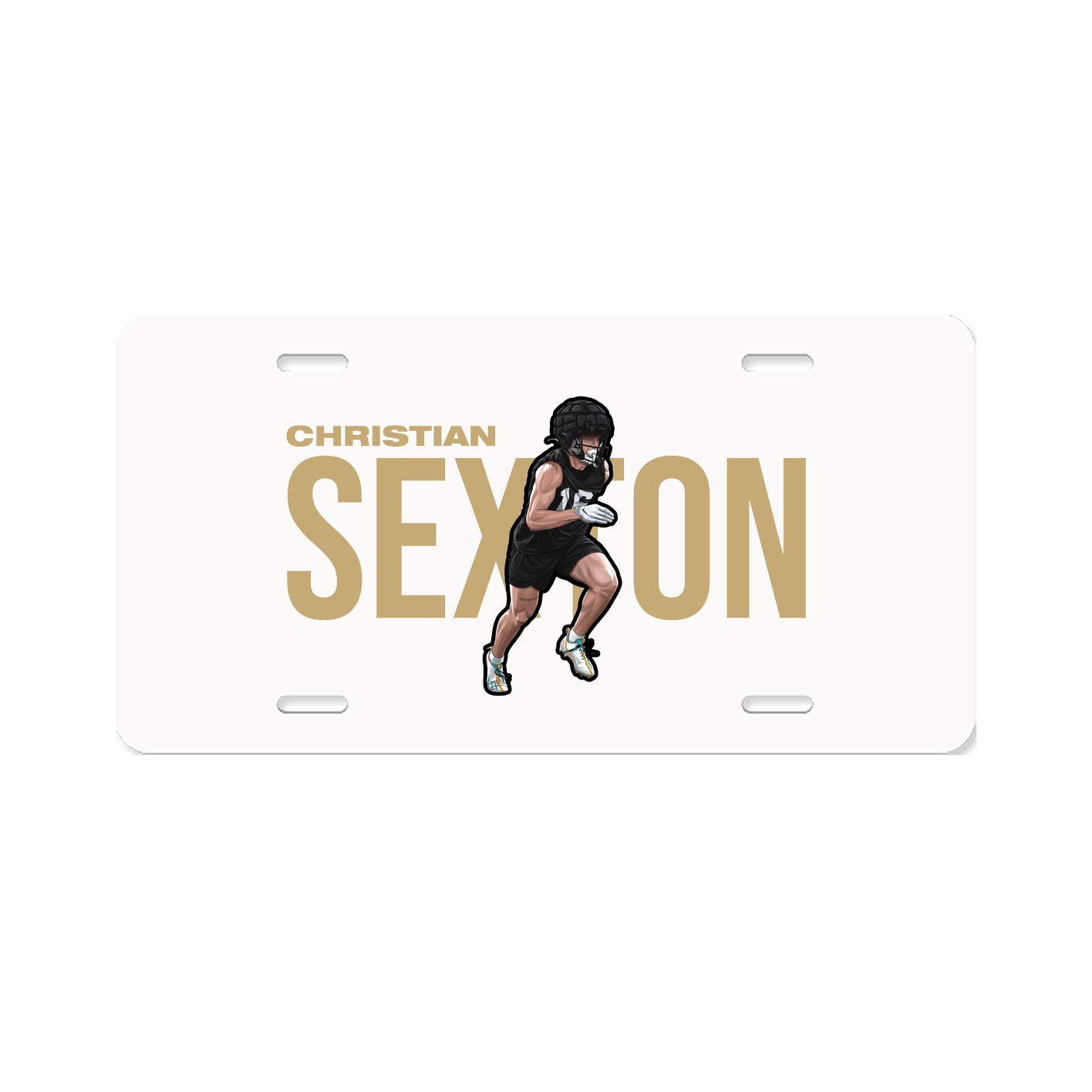 License Plate — Player Name in Classic