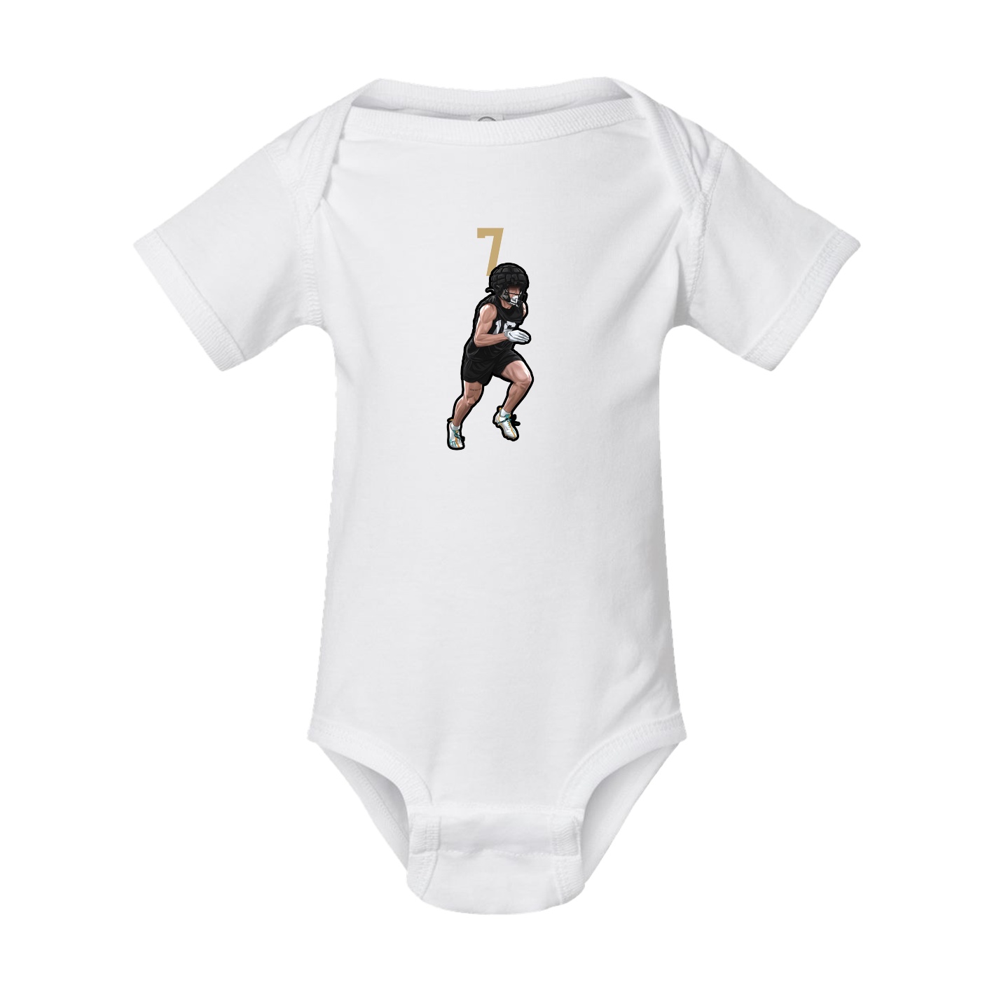Baby Onesie — Number Top in White