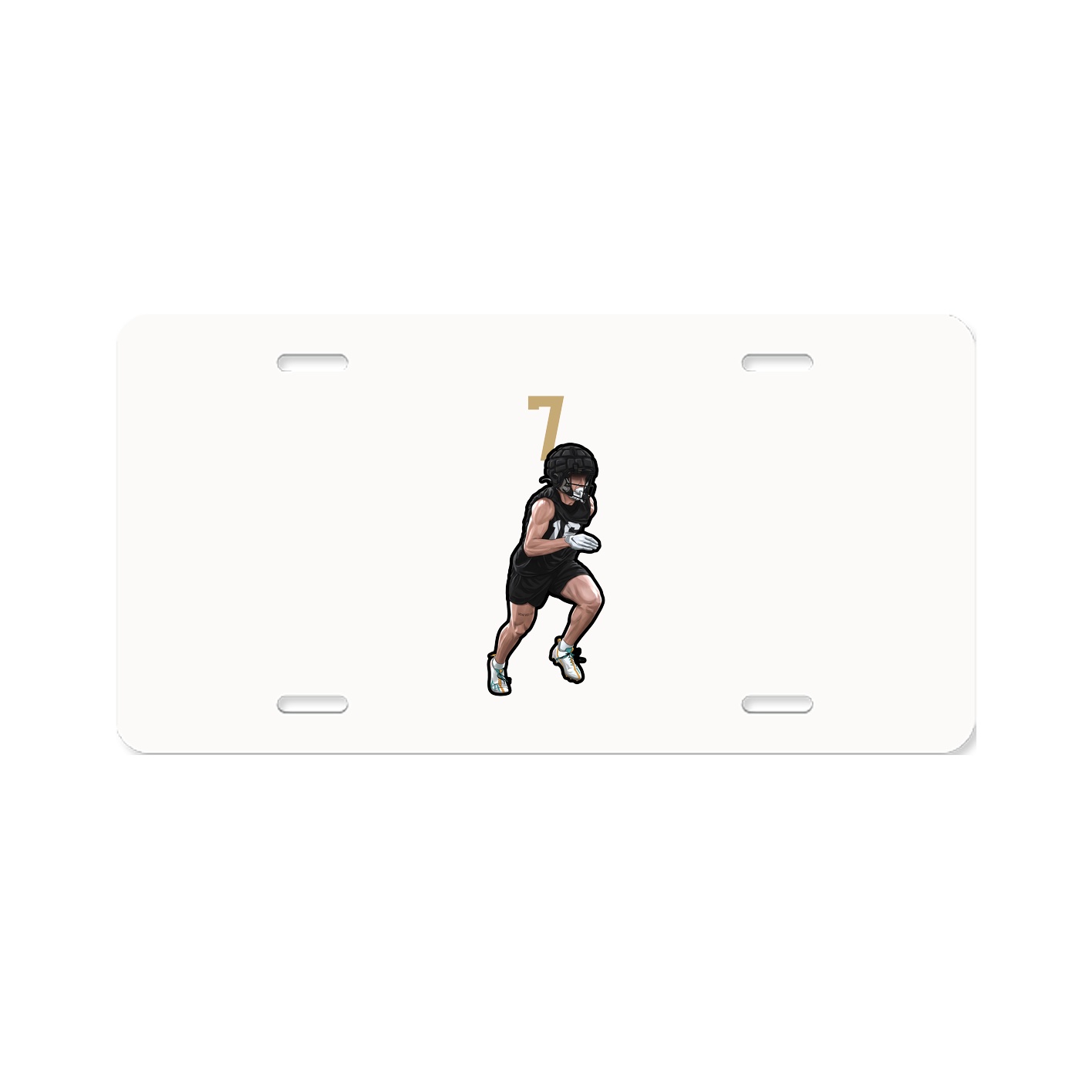 License Plate — Number Top in Classic