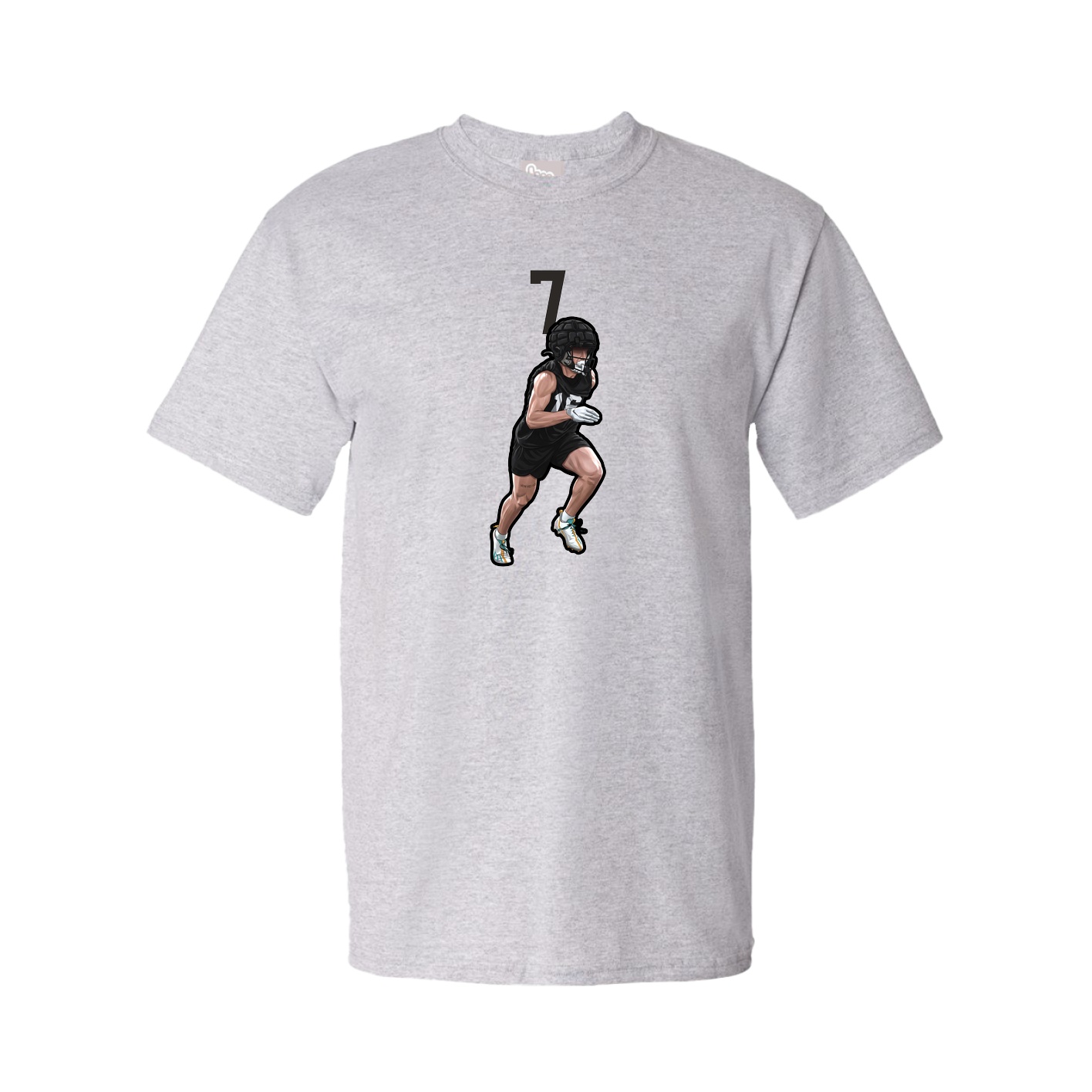 Youth Tee — Number Top in Grey