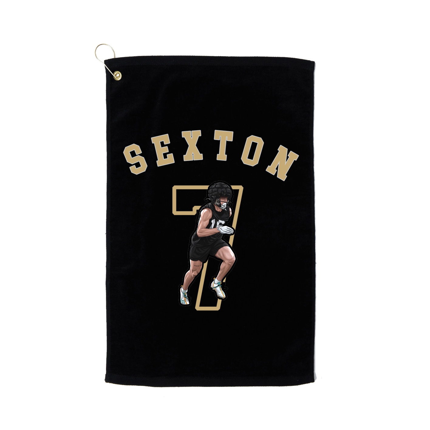 Golf Towel — Shirsey Arch in Black