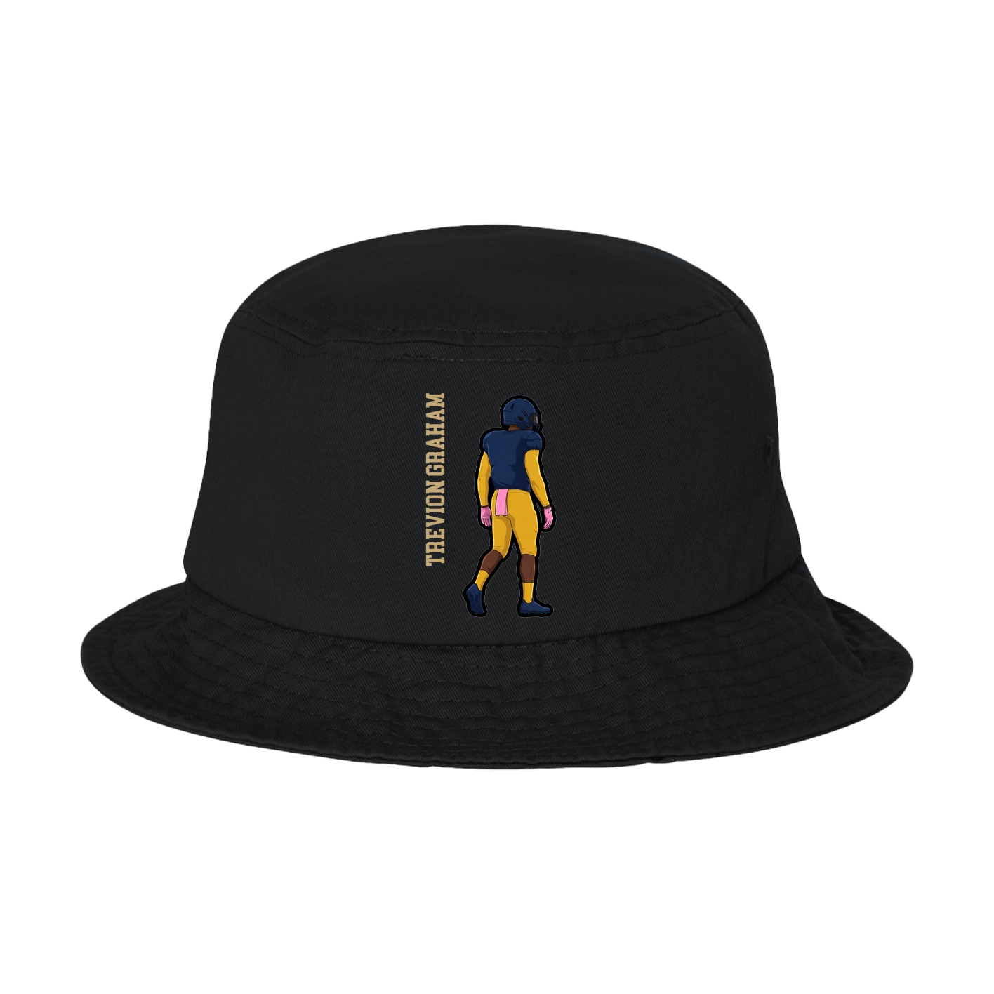 Bucket Cap — Name Vertical in Black