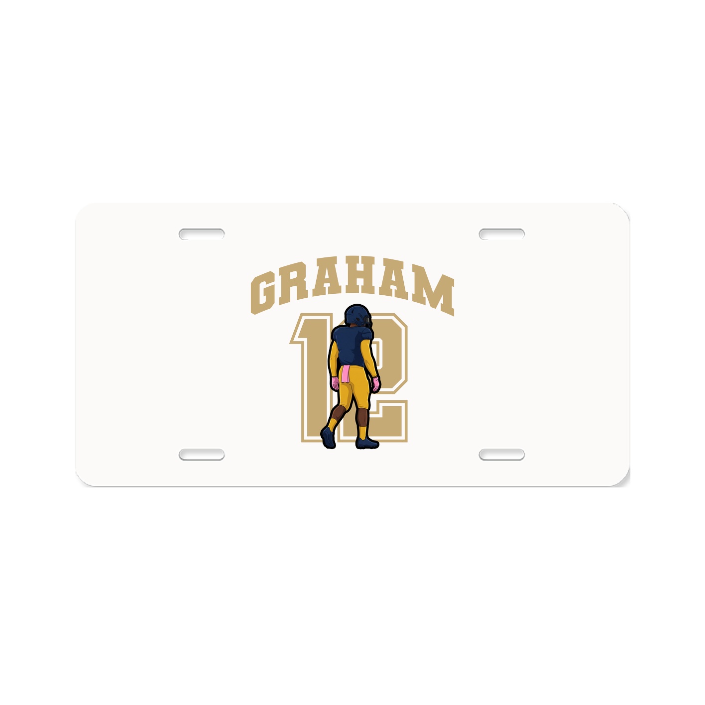 License Plate — Number in Classic